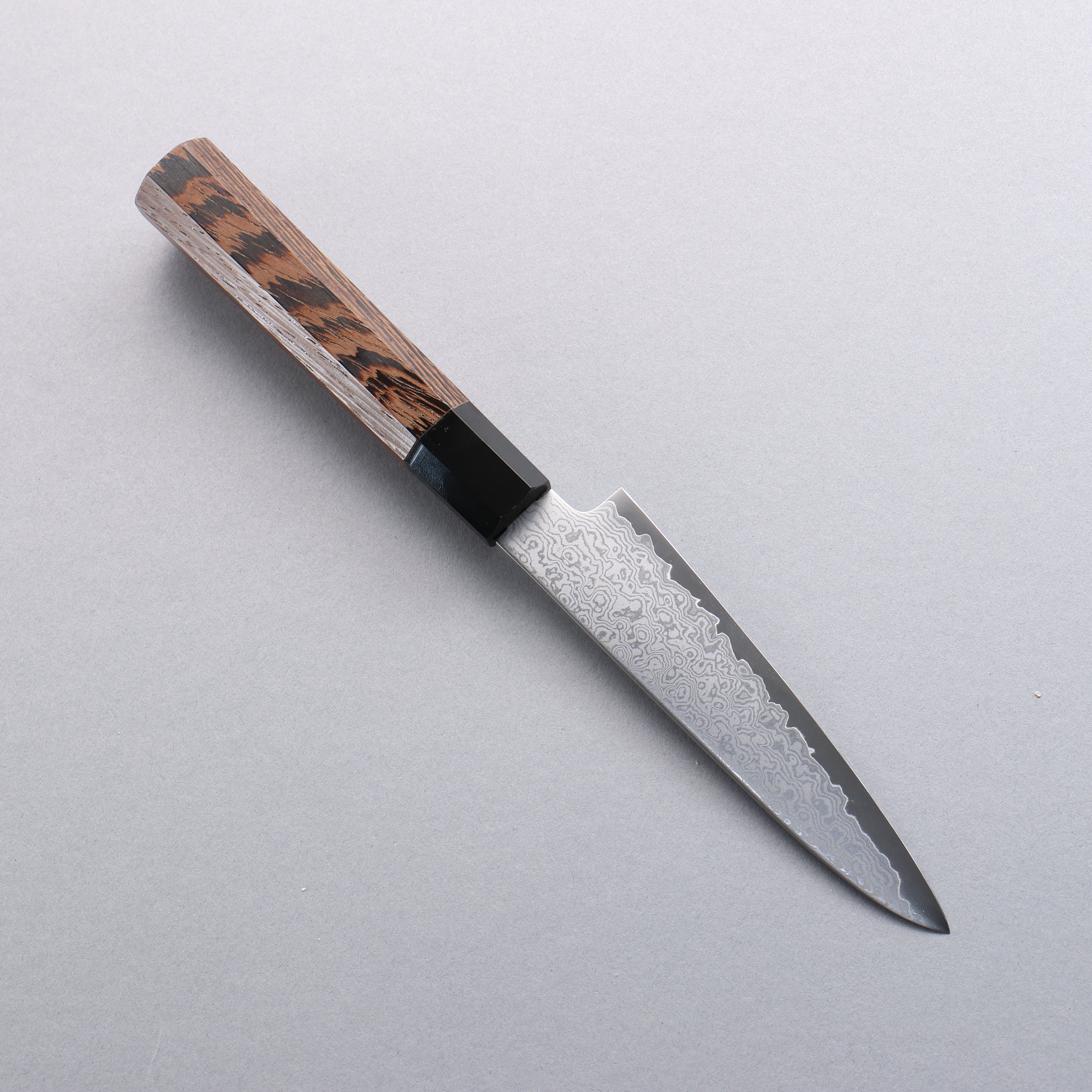 Seisuke VG10 Damascus Petty-Utility 120mm Wenge Handle - Japanny - Best Japanese Knife