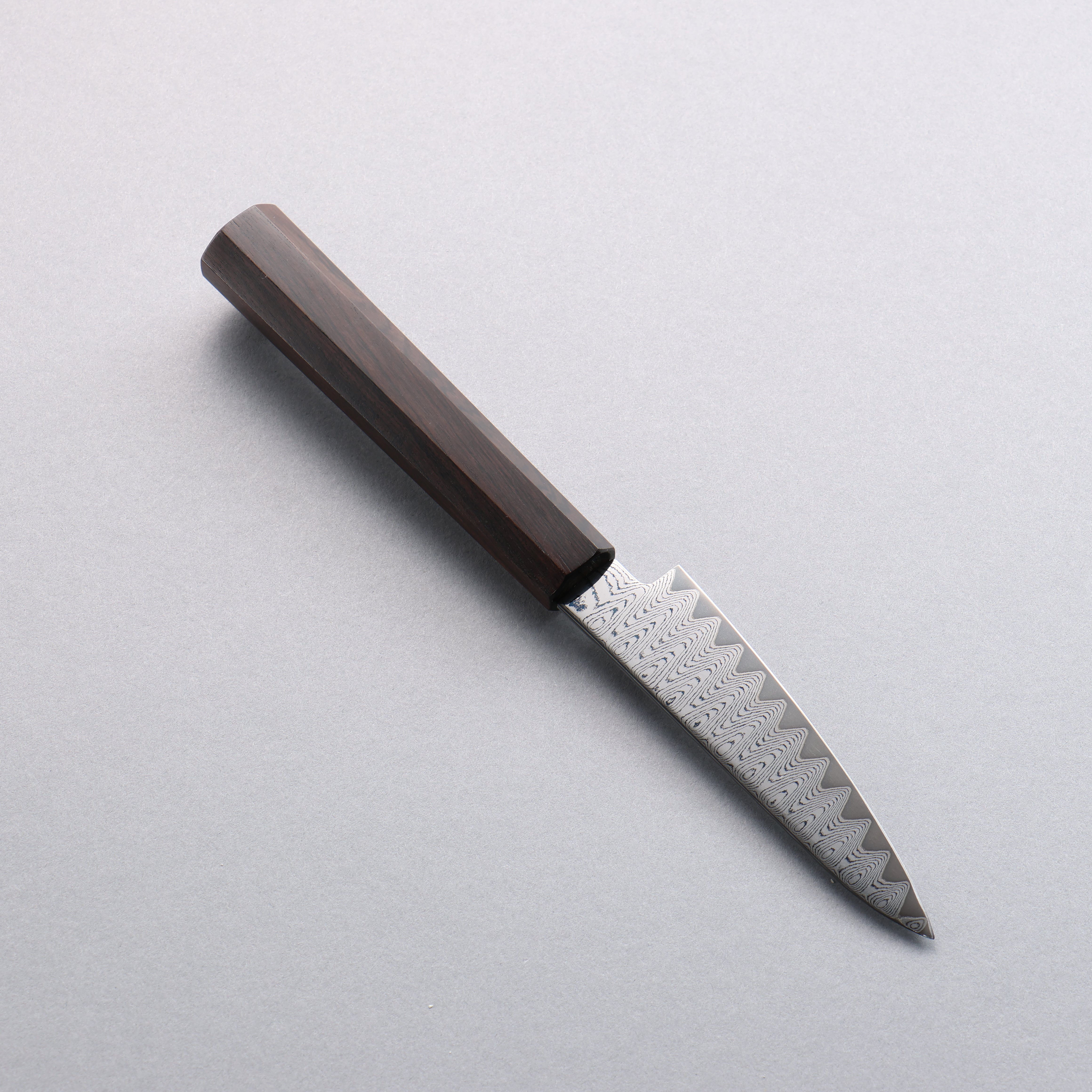 Kanjyo VG10 Damascus Migaki Finished Petty-Utility 105mm Ebony Wood Handle - Japanny - Best Japanese Knife