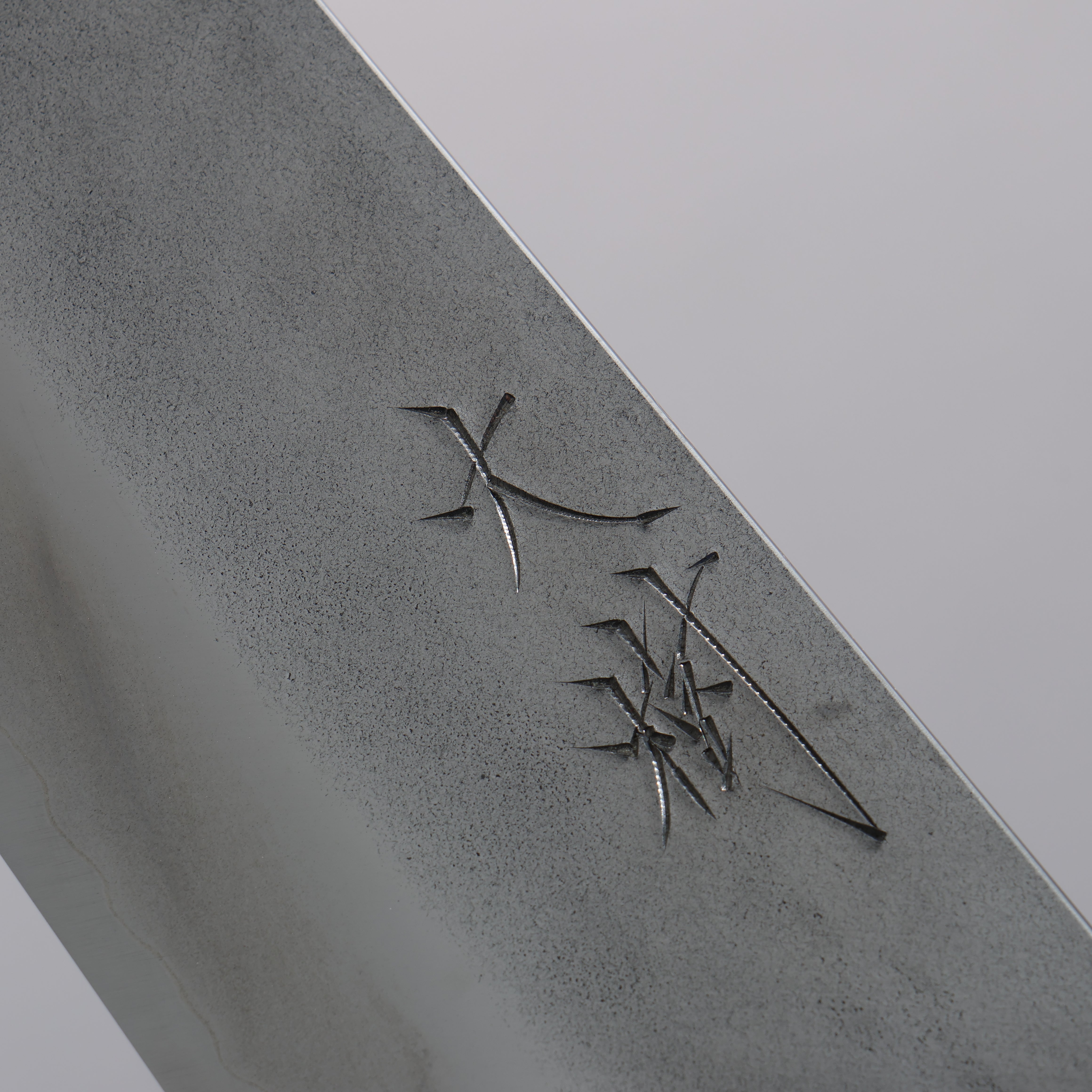 Taiki Kawamoto VG10 Lightly Hammered Gyuto 210mm Indigo colored Wood Handle - Japanny - Best Japanese Knife