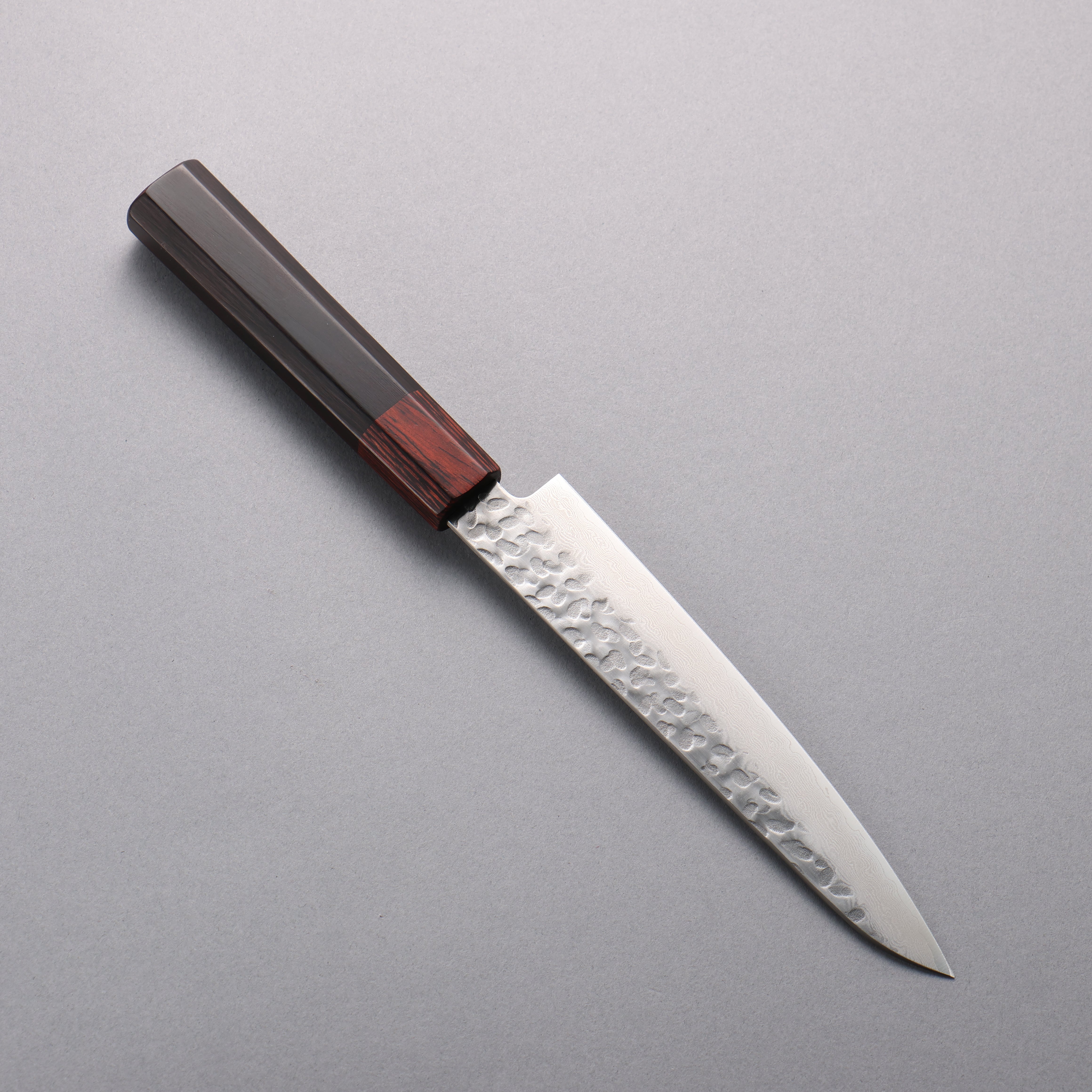 Seisuke VG10 33 Layer Damascus Hammered Petty-Utility 150mm Black Pakka wood Handle - Japanny - Best Japanese Knife