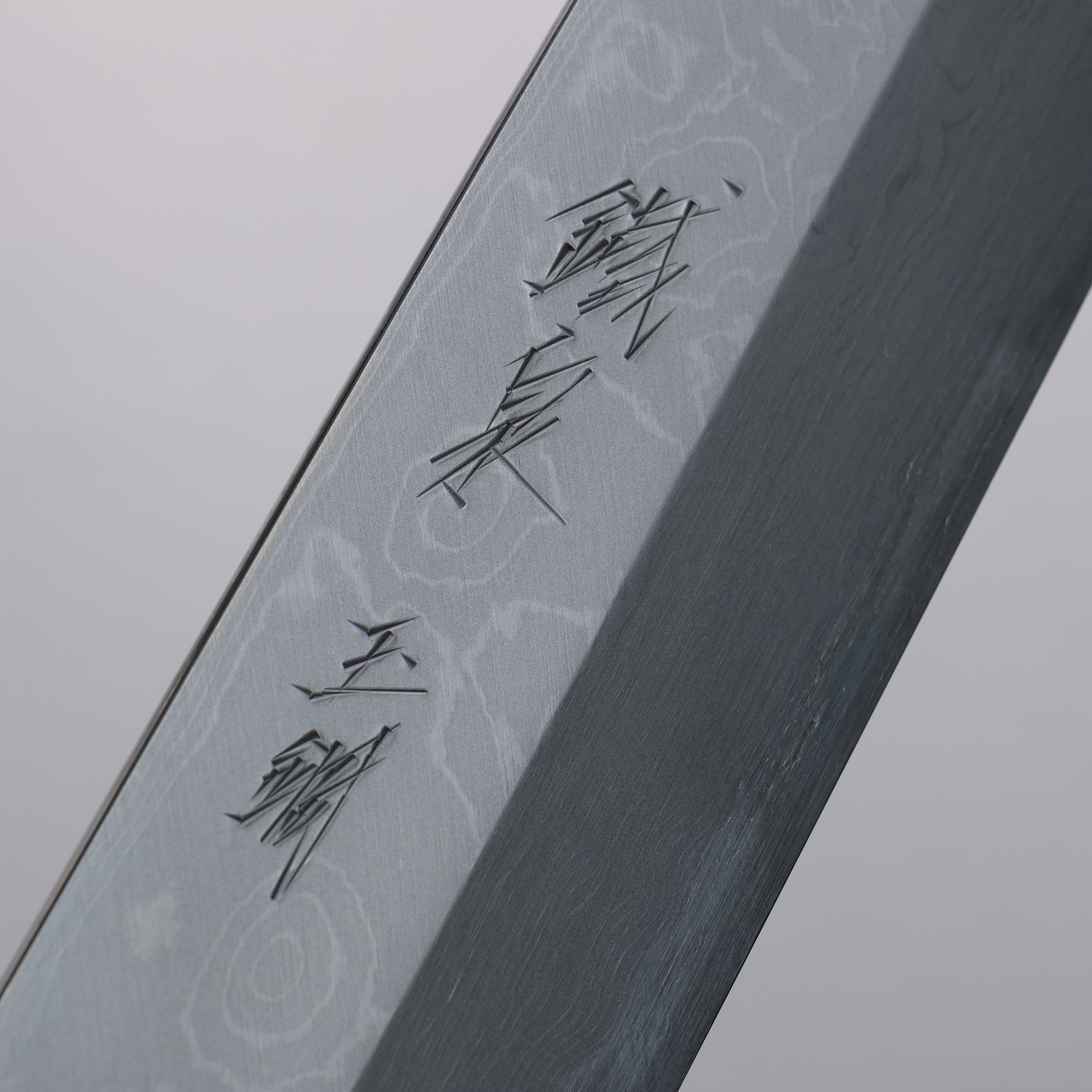 Tessen by Tanaka Tamahagane Damascus Kamagata Usuba 210mm Wild Cherry Handle - Japanny - Best Japanese Knife