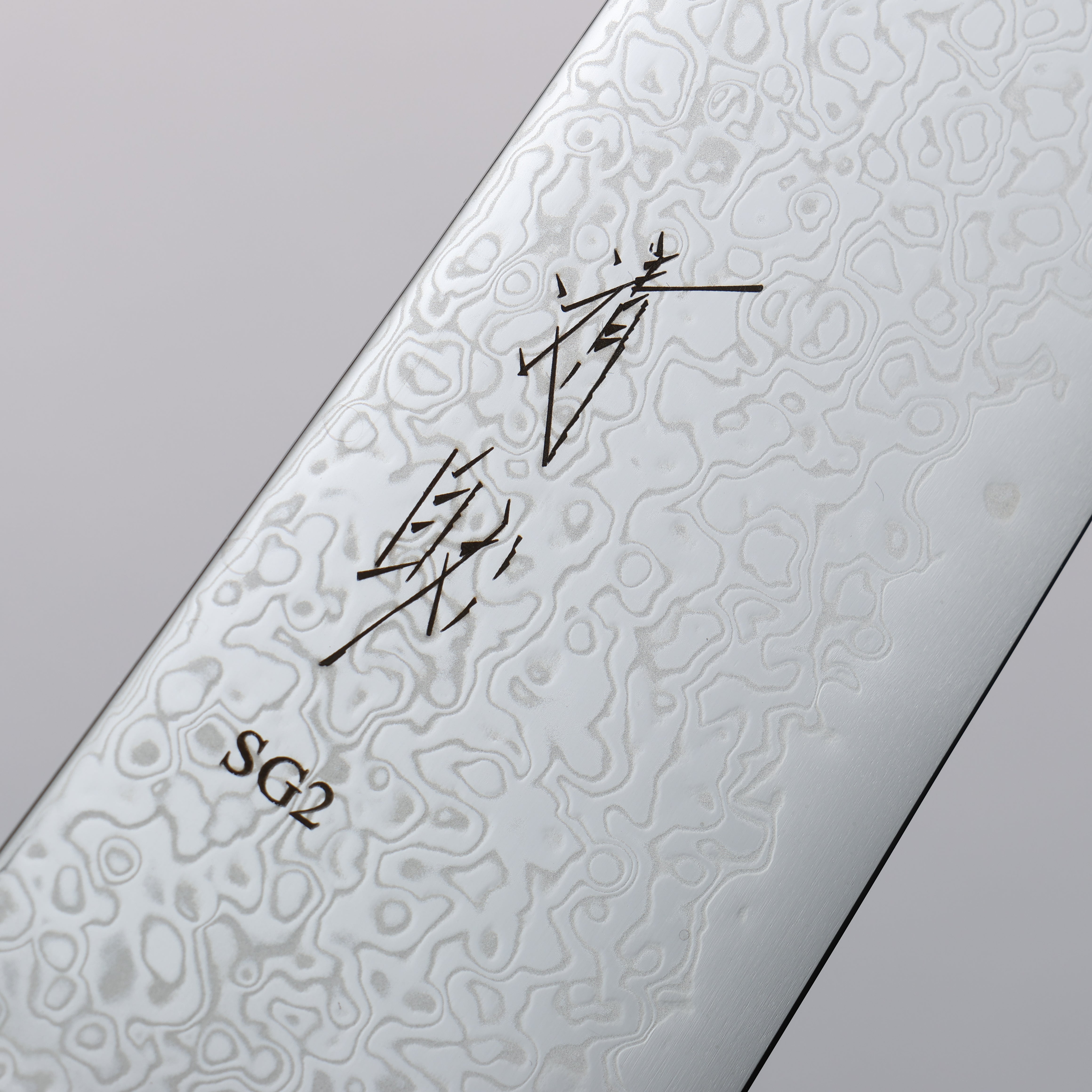 Seisuke SG2 Damascus Migaki Finished Gyuto 210mm Blue Stabilized Wood Handle - Japanny - Best Japanese Knife