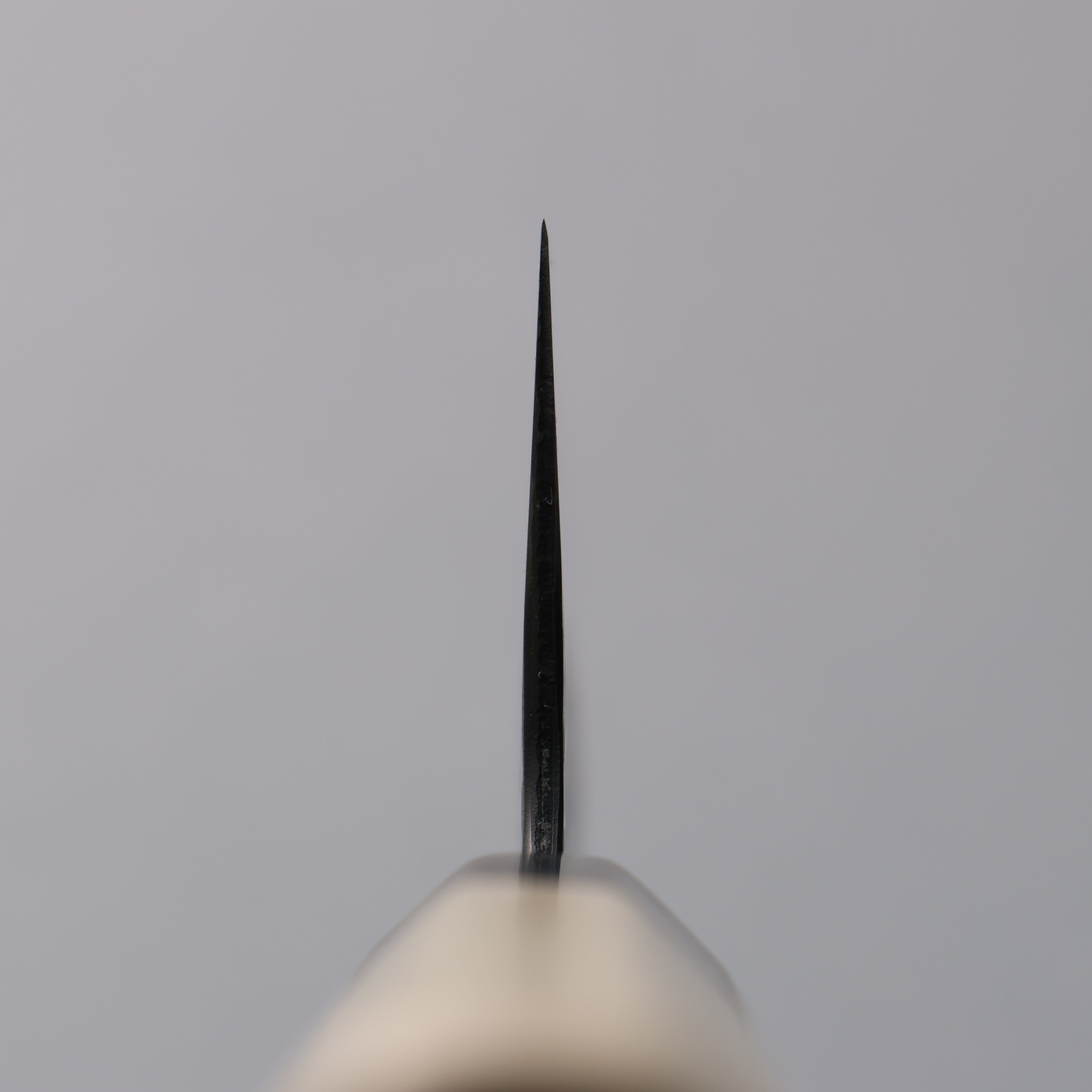 Oul Blue Super Hammered Black Finished Santoku 165mm Magnolia Handle - Japanny - Best Japanese Knife