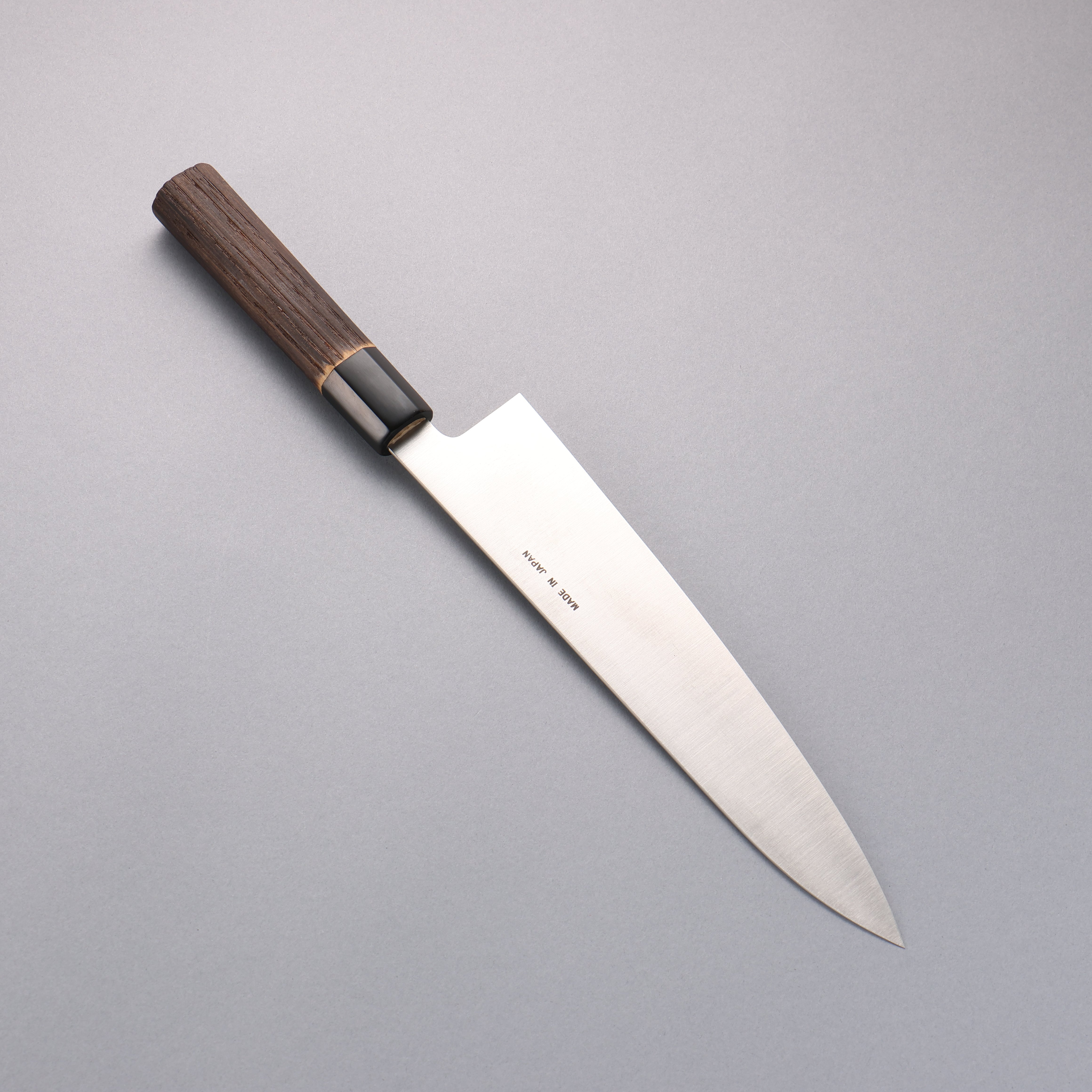 Seisuke Swedish Steel-stn Gyuto 240mm Burnt Chestnut Handle - Japanny - Best Japanese Knife