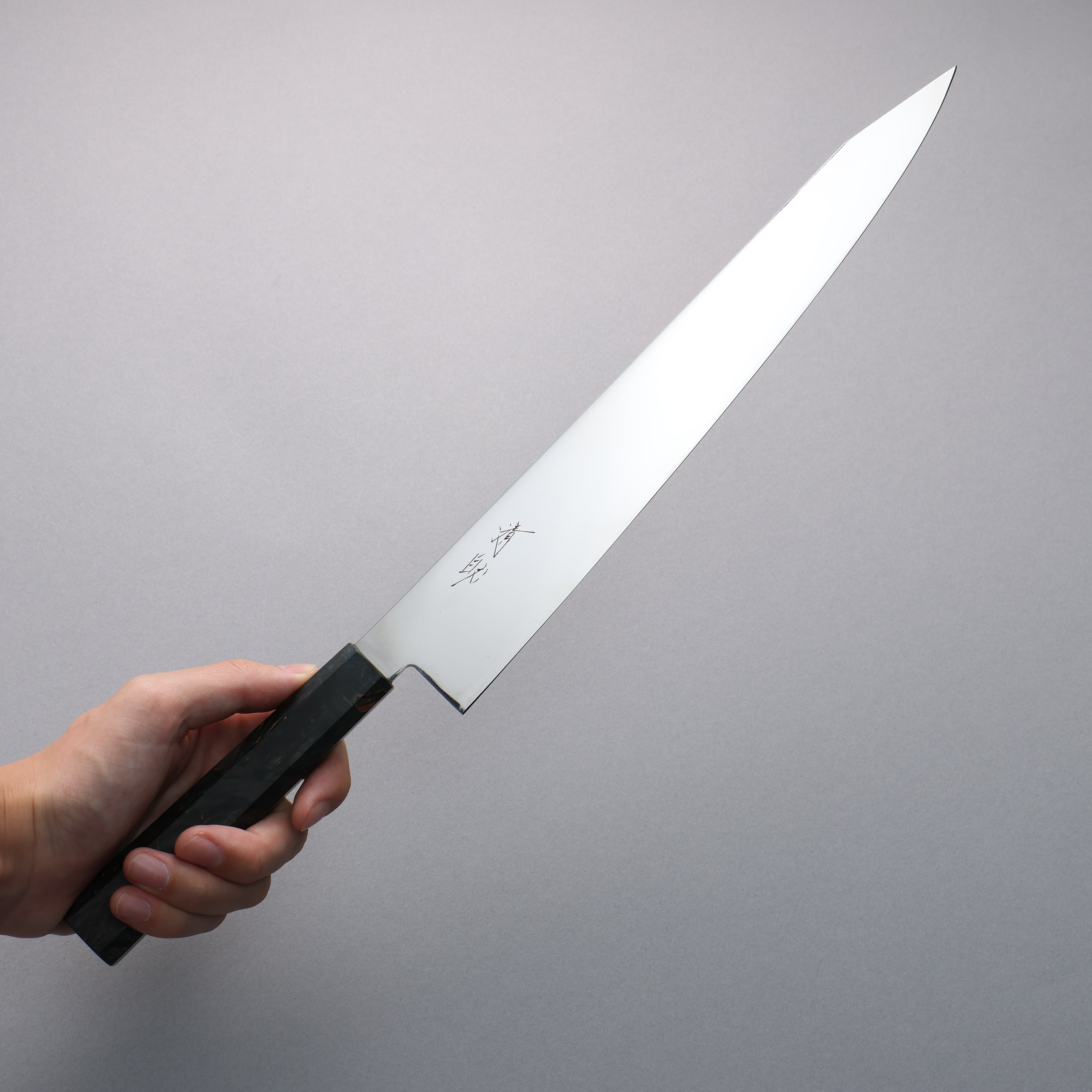 Seisuke VG10 Mirrored Finish Sujihiki 300mm Stabilized wood Handle - Japanny - Best Japanese Knife