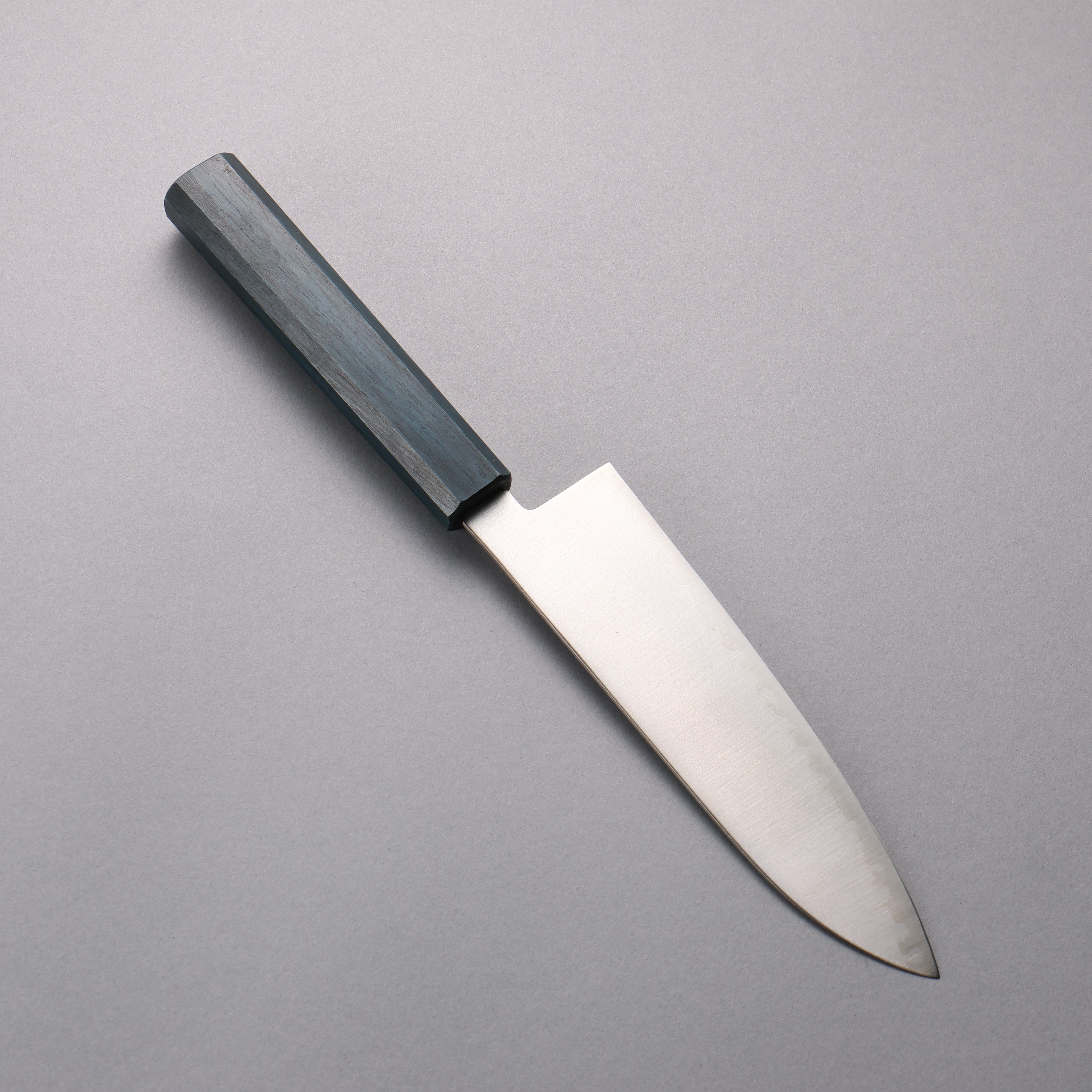 Seisuke Blue Super Migaki Polish Finish Santoku 180mm Blue Lacquered Handle - Japanny - Best Japanese Knife