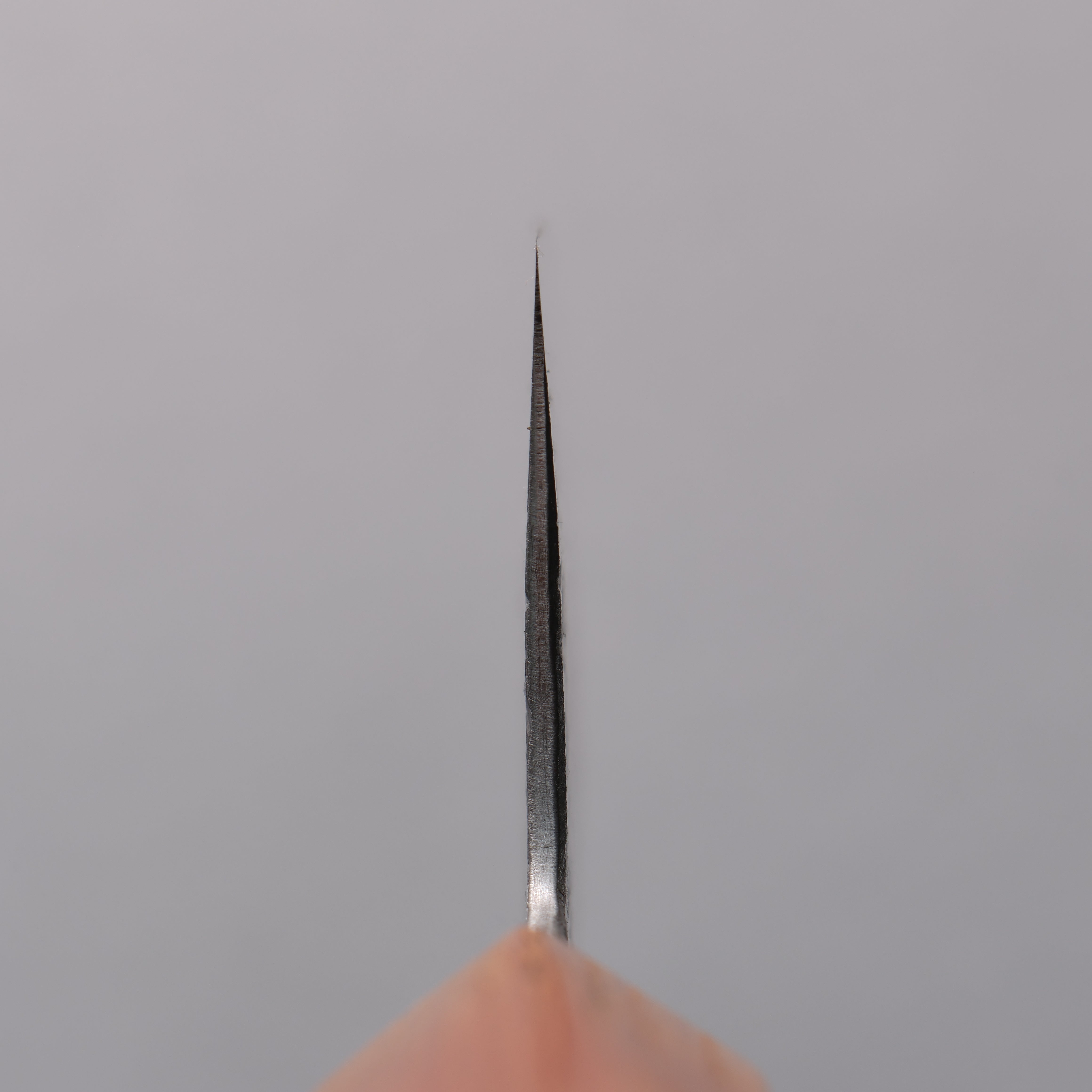 Isamitsu Abe White Steel No.1 Hammered Gyuto 210mm Oak (pentagonal) Handle - Japanny - Best Japanese Knife