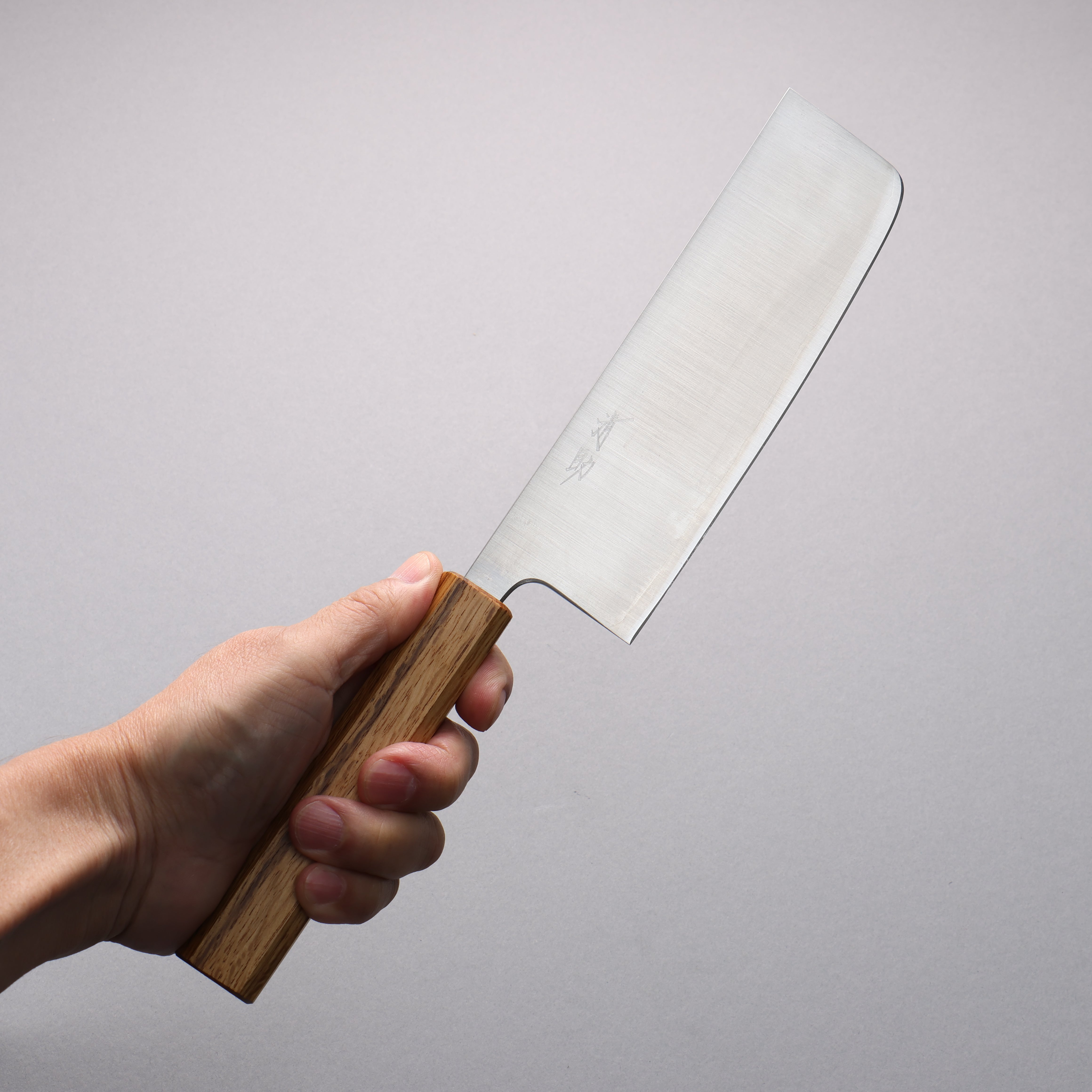 Seisuke Silver Steel No.3 Migaki Finished Nakiri 165mm White Oak Handle - Japanny - Best Japanese Knife