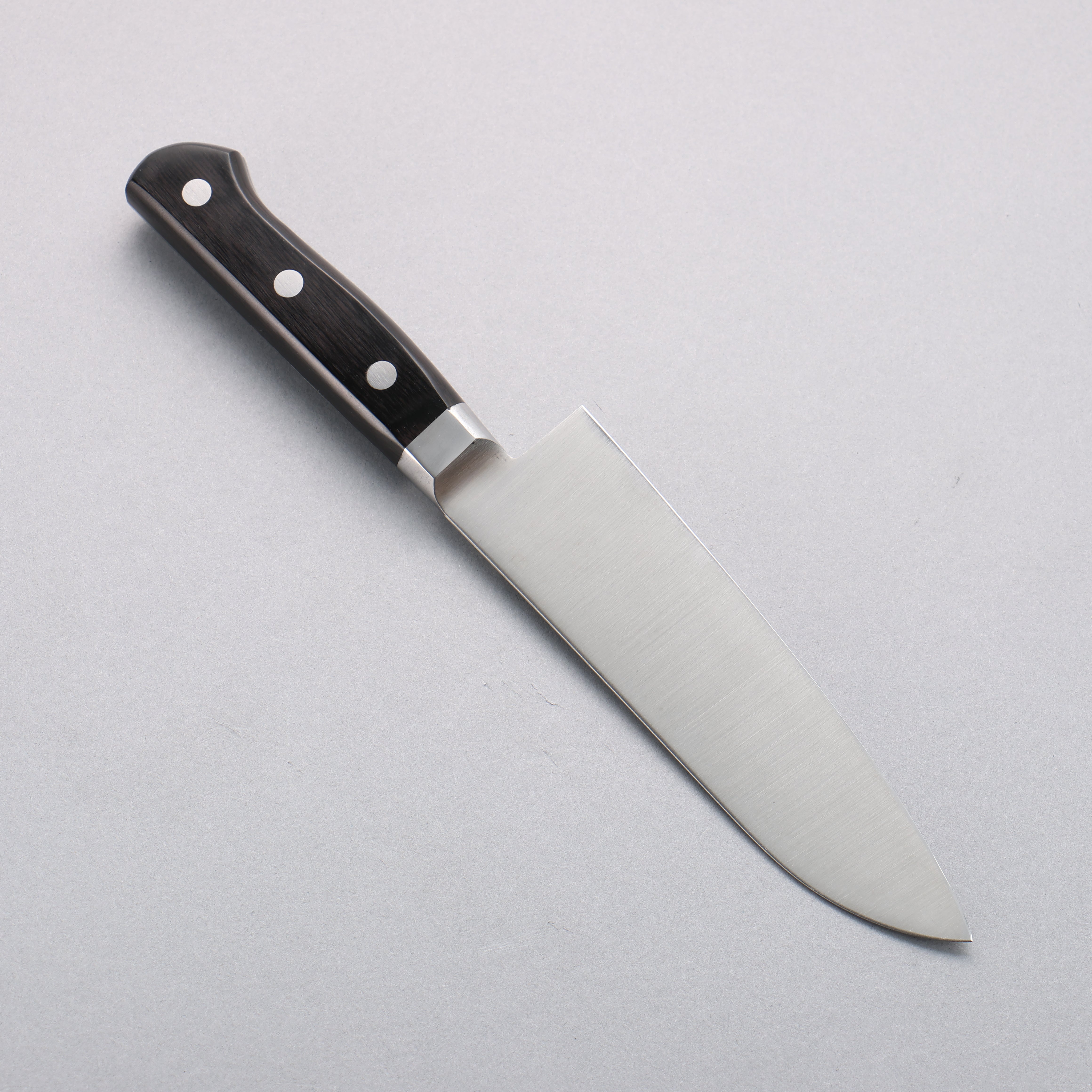 Seisuke Stainless Steel Small Santoku 150mm Black Pakka wood Handle - Japanny - Best Japanese Knife