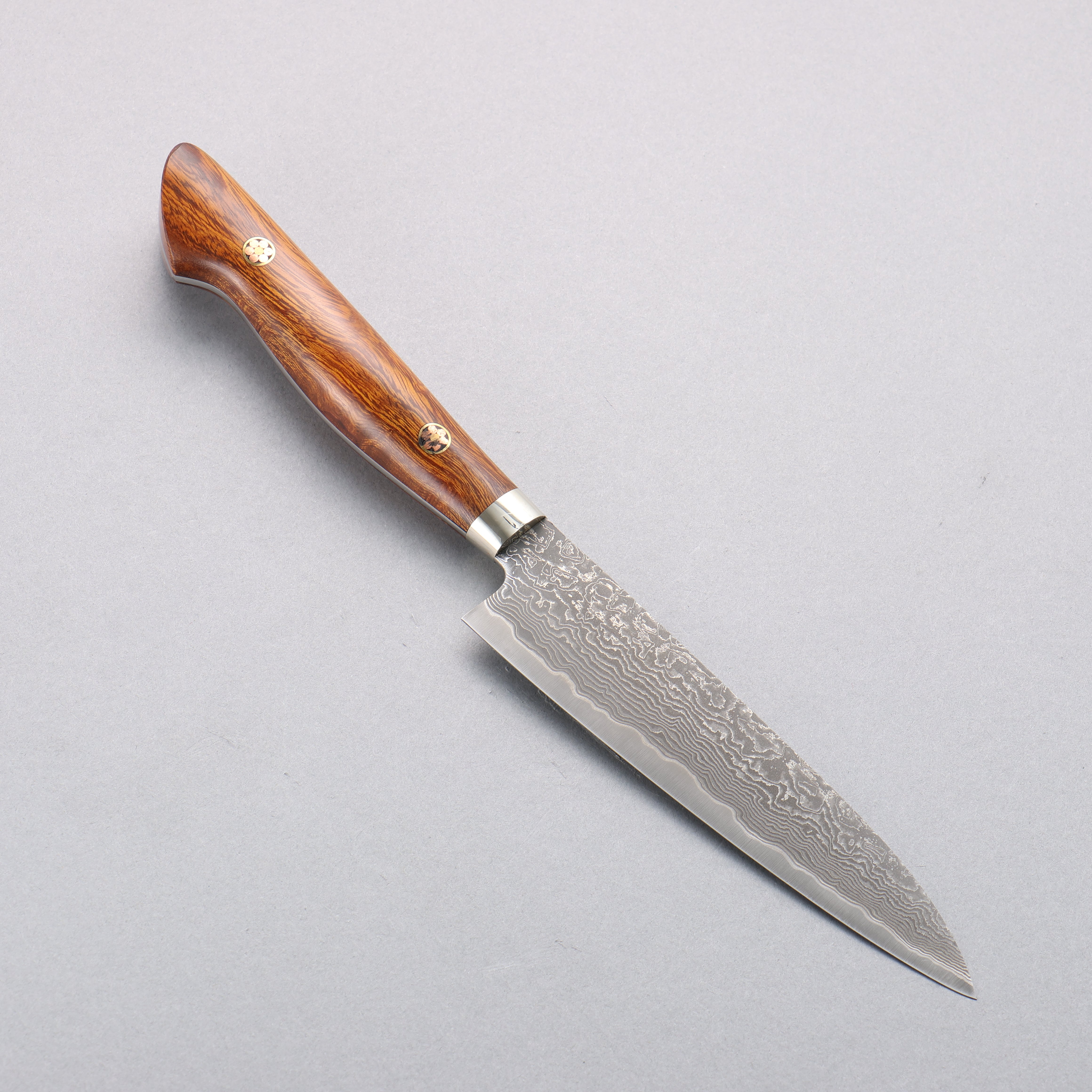 Shigeki Tanaka (No engraving) SG2 Damascus Petty-Utility 135mm Ironwood Handle - Japanny - Best Japanese Knife