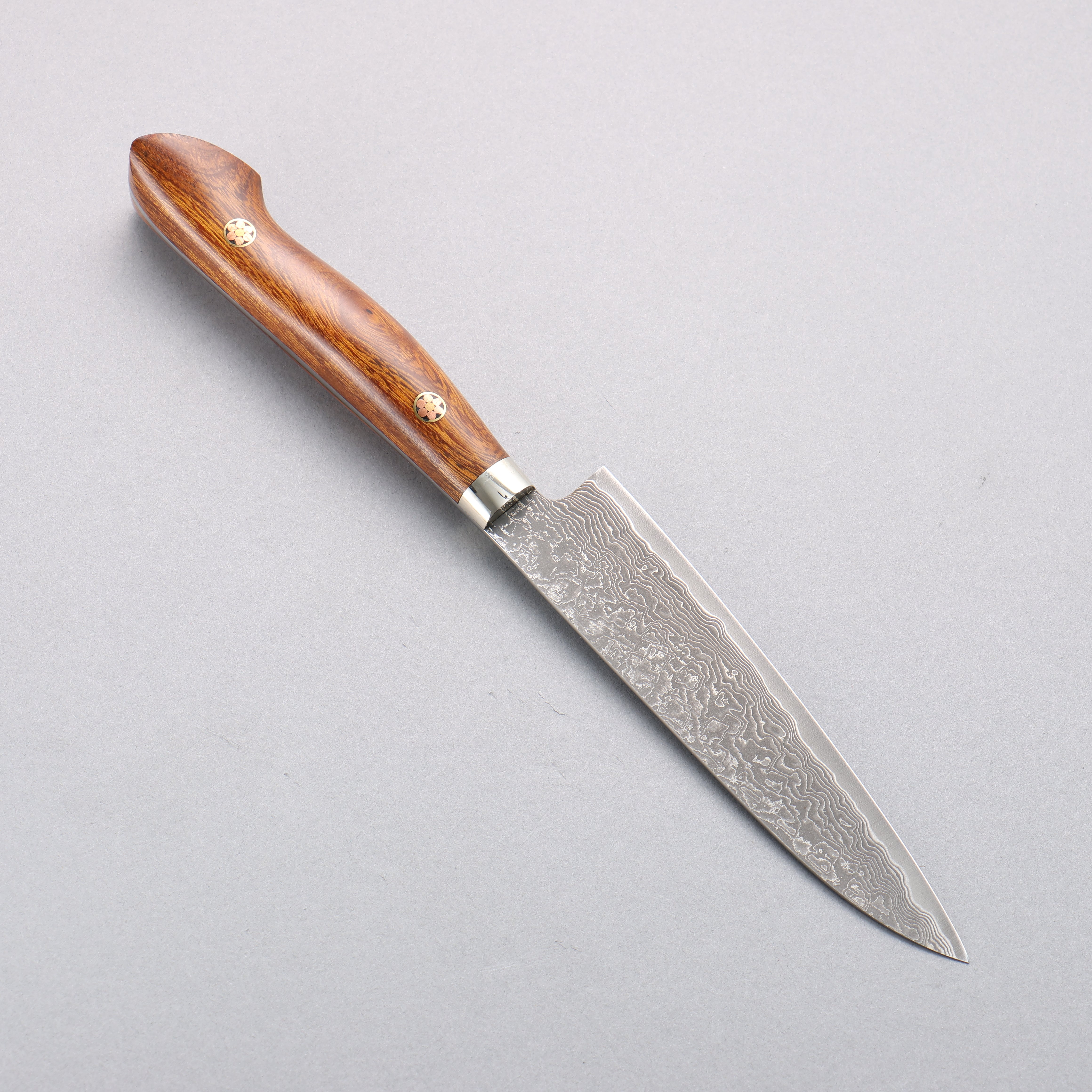 Shigeki Tanaka (No engraving) SG2 Damascus Petty-Utility 135mm Ironwood Handle - Japanny - Best Japanese Knife