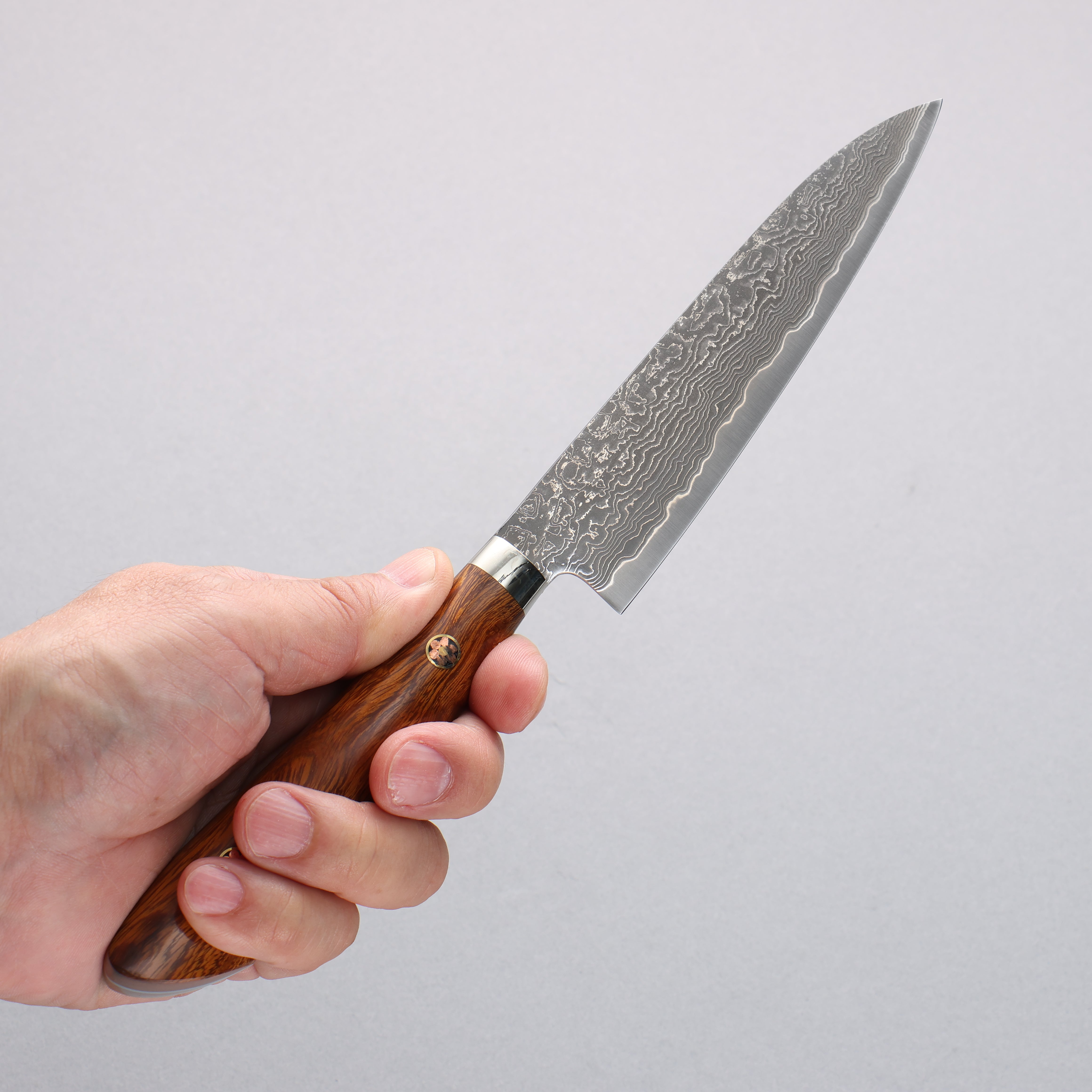 Shigeki Tanaka (No engraving) SG2 Damascus Petty-Utility 135mm Ironwood Handle - Japanny - Best Japanese Knife
