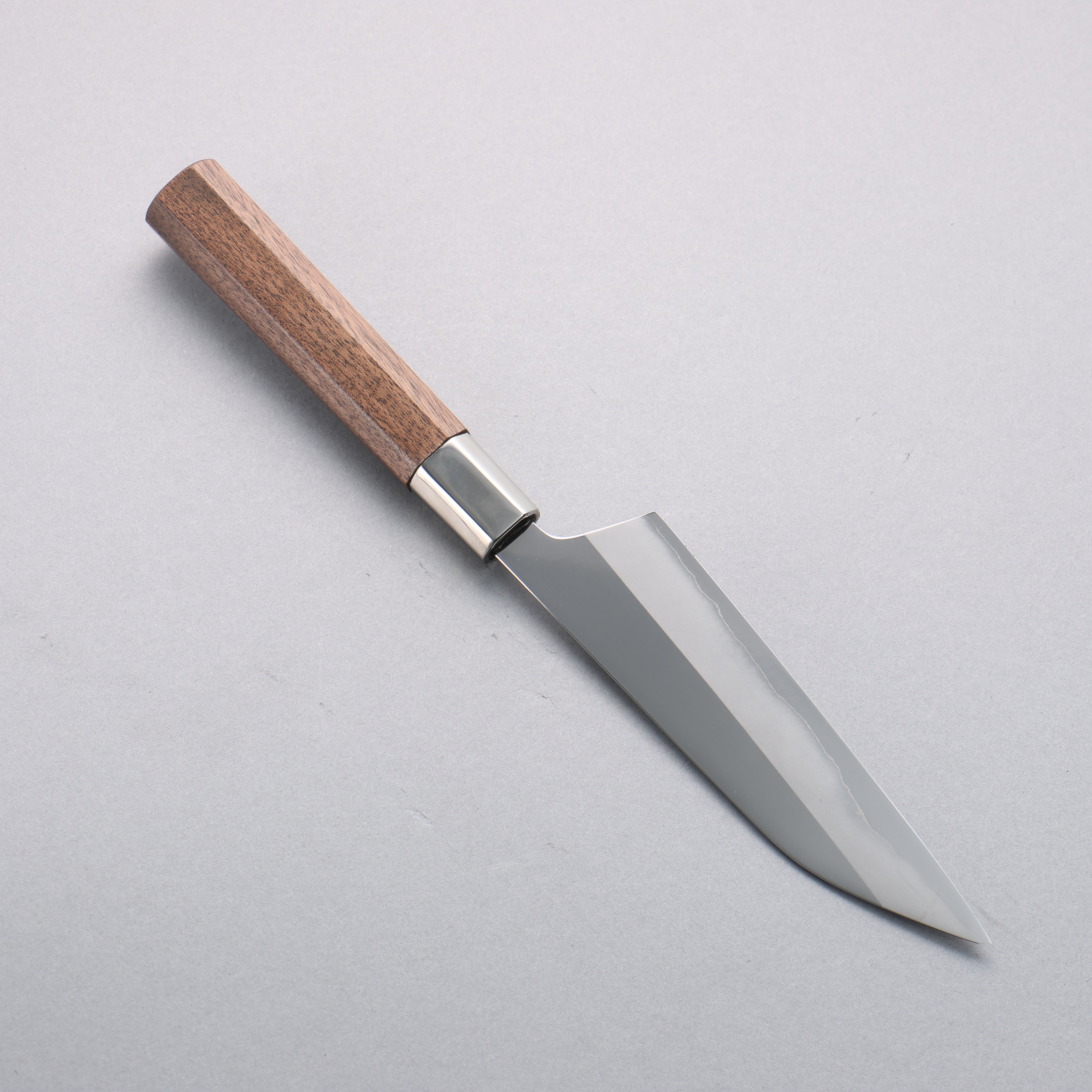 Kurotori Silver Steel No.3 Migaki Finished Petty-Utility 135mm Walnut Handle - Japanny - Best Japanese Knife