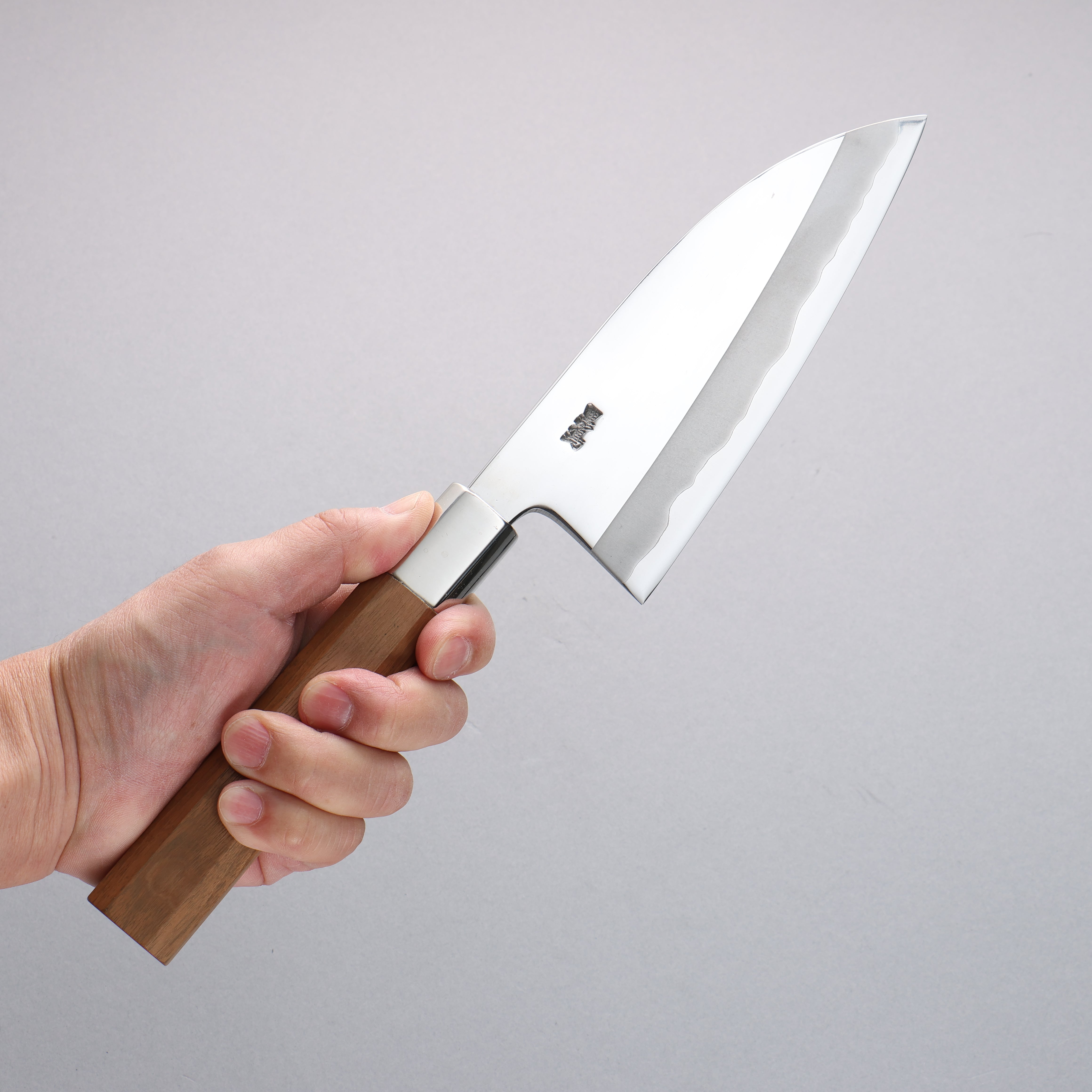 Kurotori Silver Steel No.3 Migaki Finished Deba 165mm Walnut Handle - Japanny - Best Japanese Knife