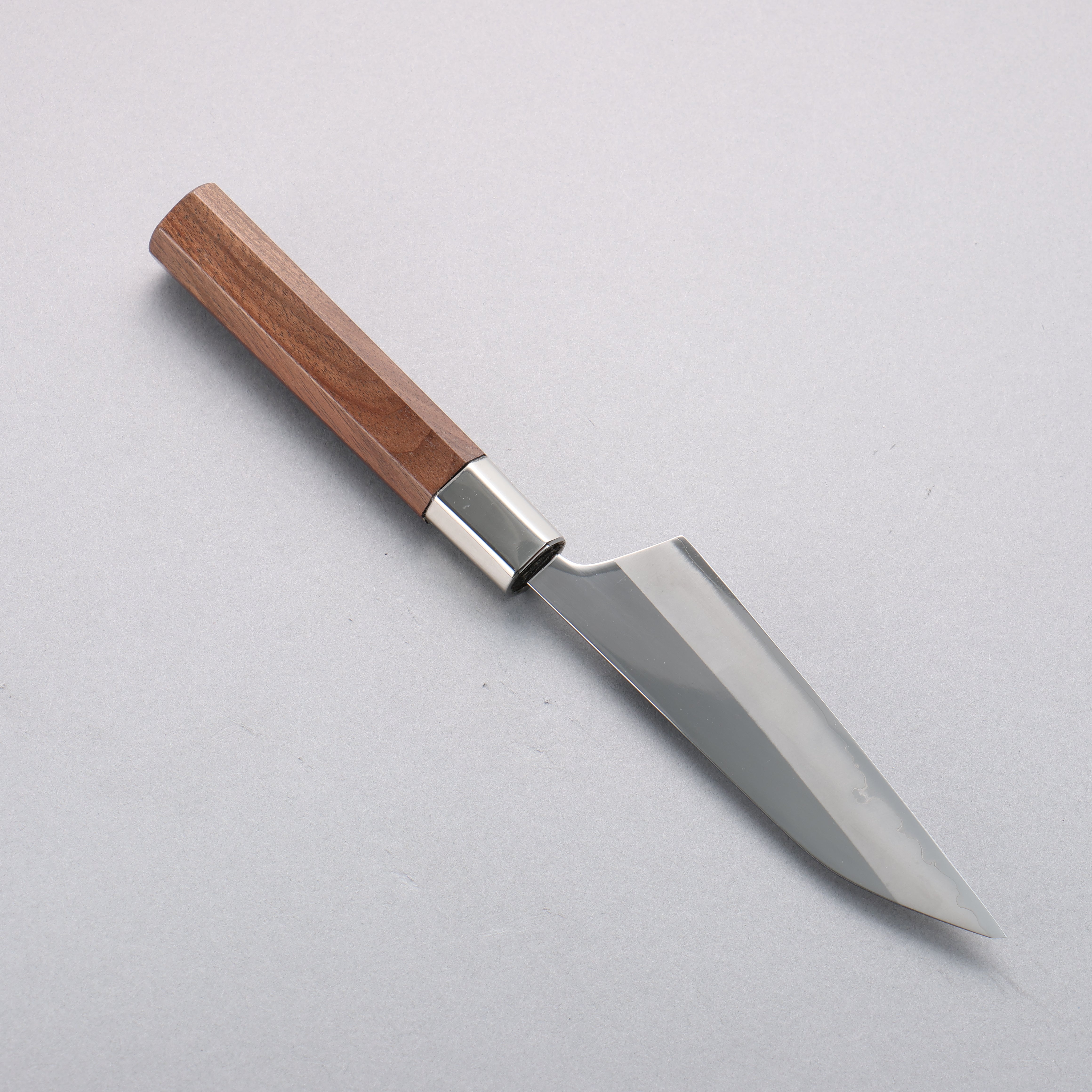 Kurotori Silver Steel No.3 Migaki Finished Petty-Utility 120mm Walnut Handle - Japanny - Best Japanese Knife