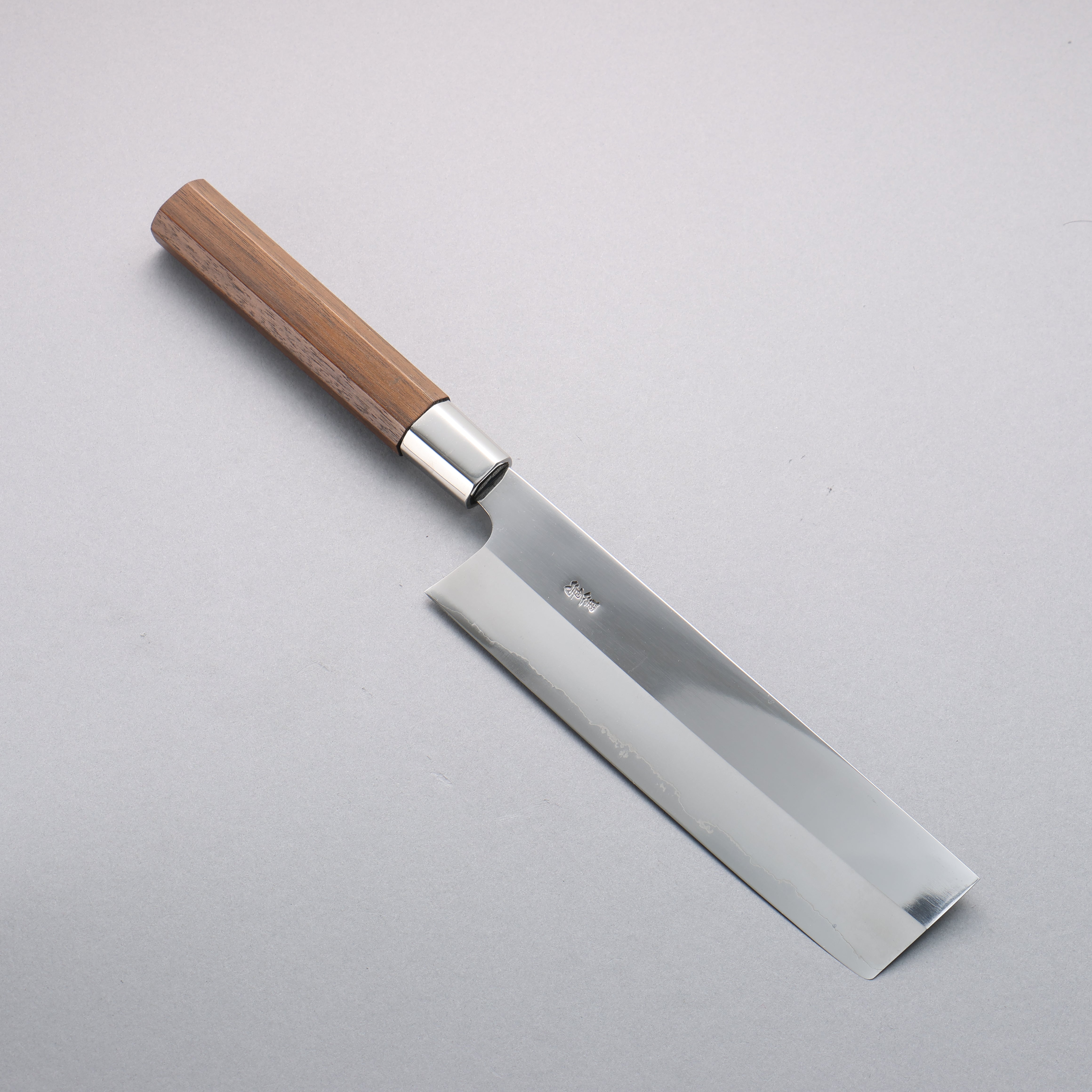Kurotori Silver Steel No.3 Migaki Finished Nakiri 180mm Walnut Handle - Japanny - Best Japanese Knife