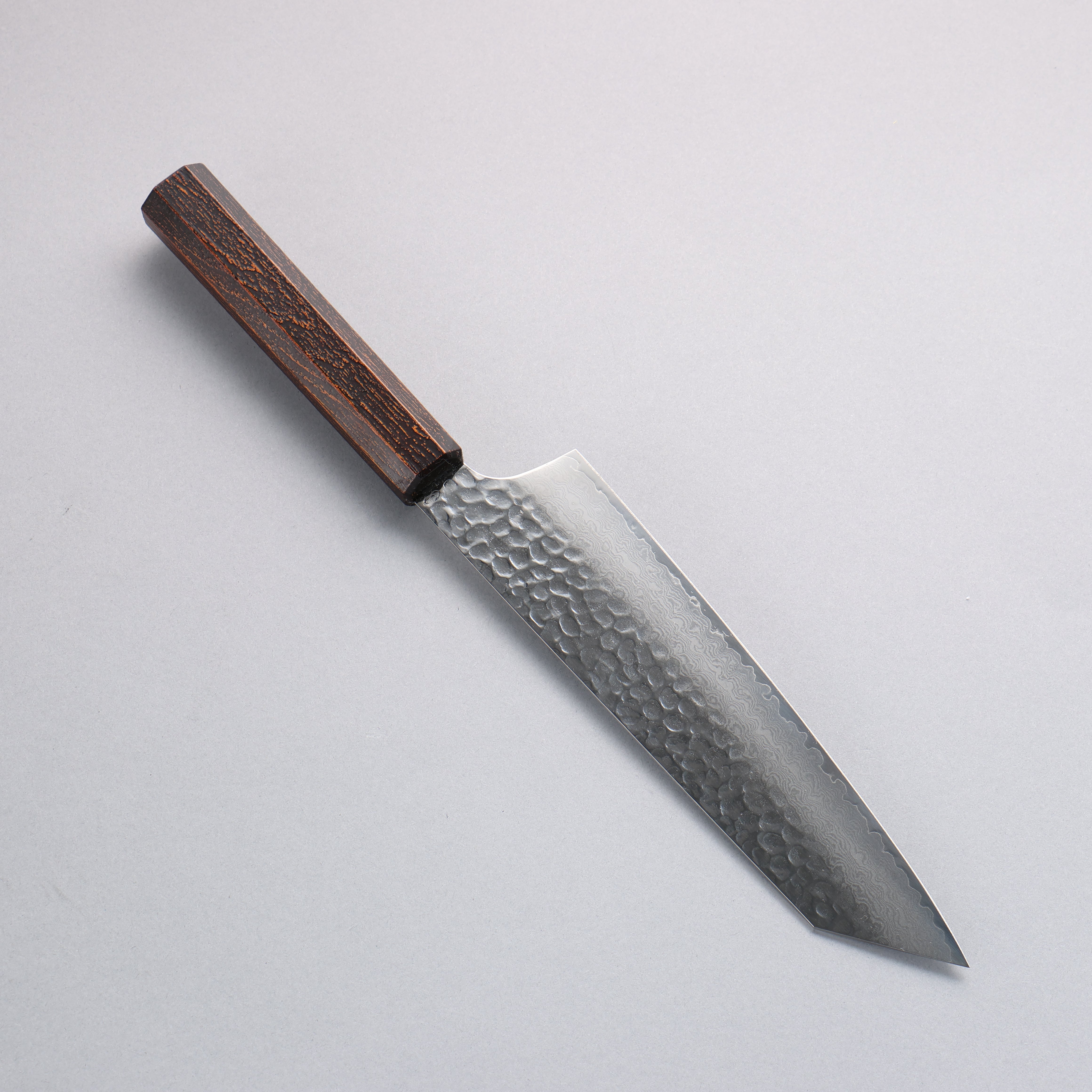 Sakai Takayuki Nanairo VG10 33 Layer Kengata Gyuto 190mm ABS resin(Retro wood grain) Handle - Japanny - Best Japanese Knife