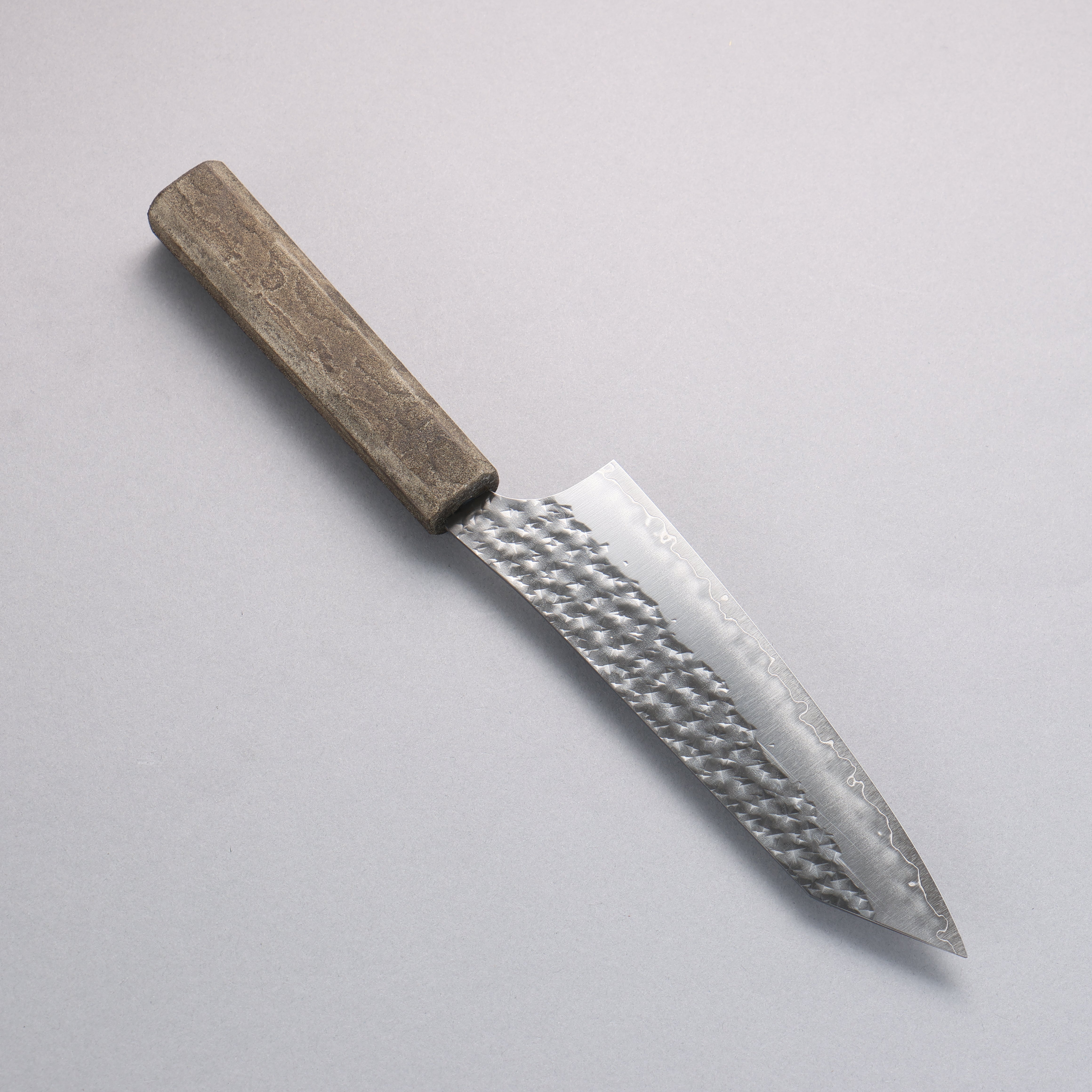 Yu Kurosaki x Wallace Wong SG2 Small Santoku 150mm & Bunka 170mm Set Ginryu Ishime Lacquered Oak Handle with Sheath