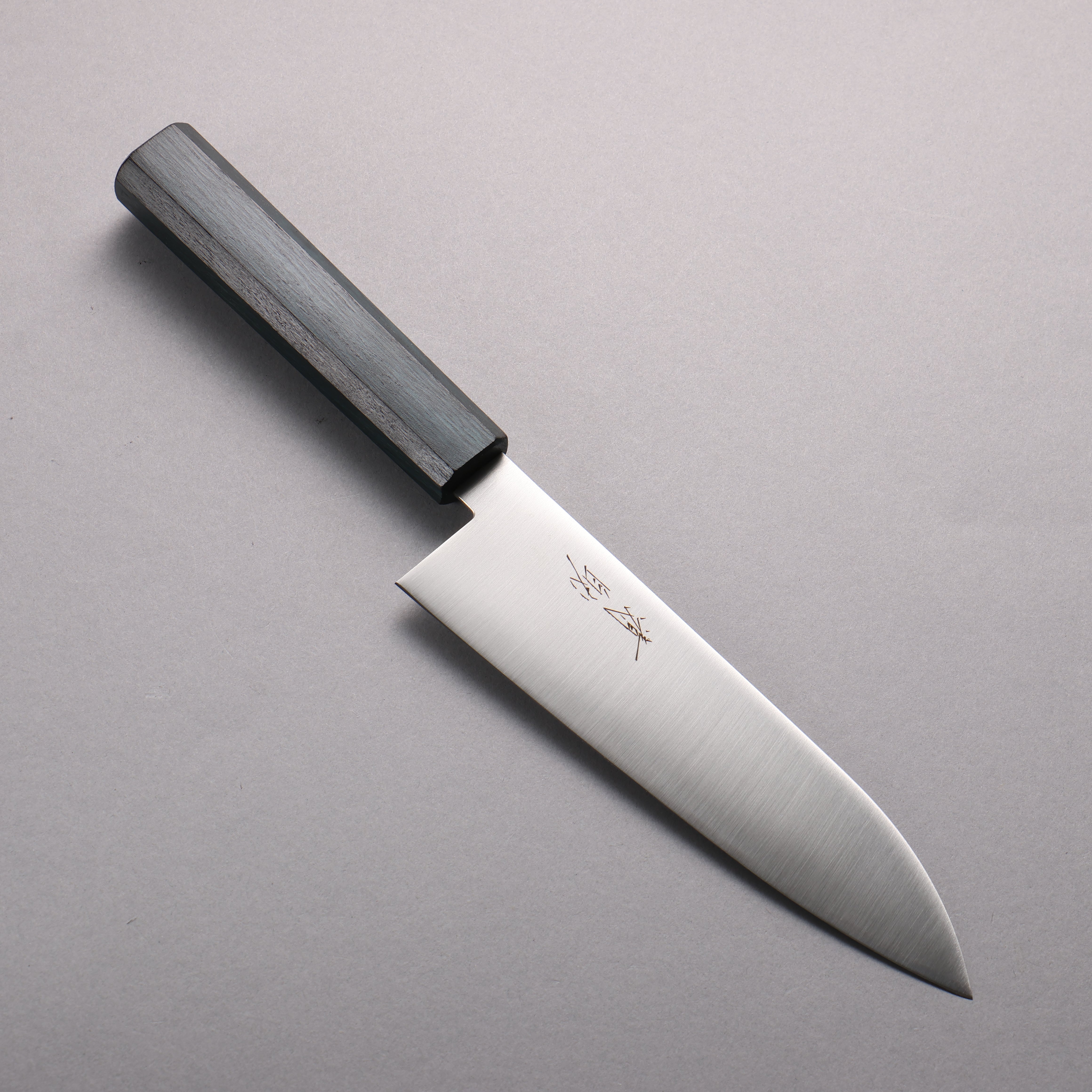 Seisuke VG10 Santoku 180mm Oak (Indigo Dyed) Handle - Japanny - Best Japanese Knife