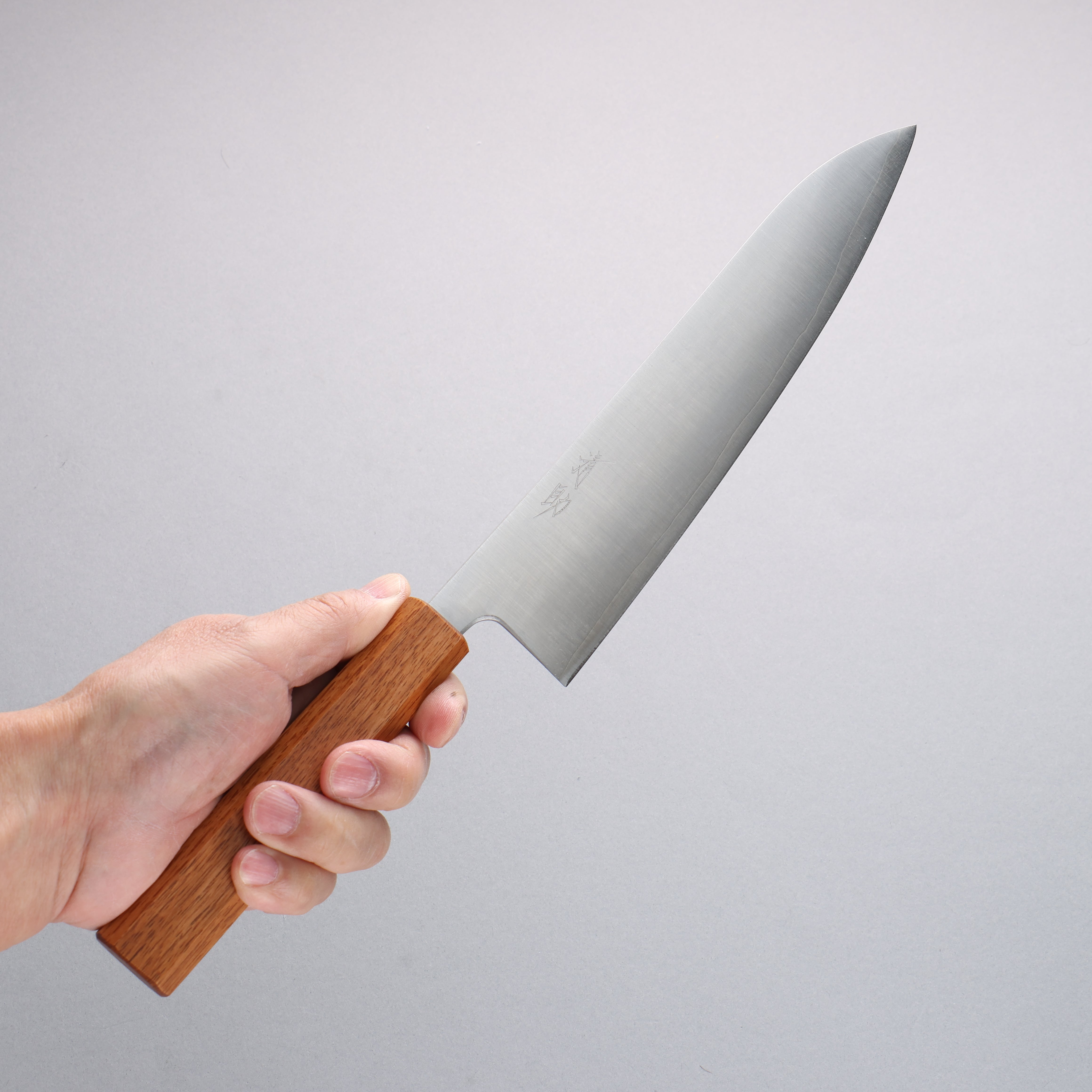 Seisuke Silver Steel No.3 Migaki Polish Finish Gyuto 210mm White Oak Handle - Japanny - Best Japanese Knife