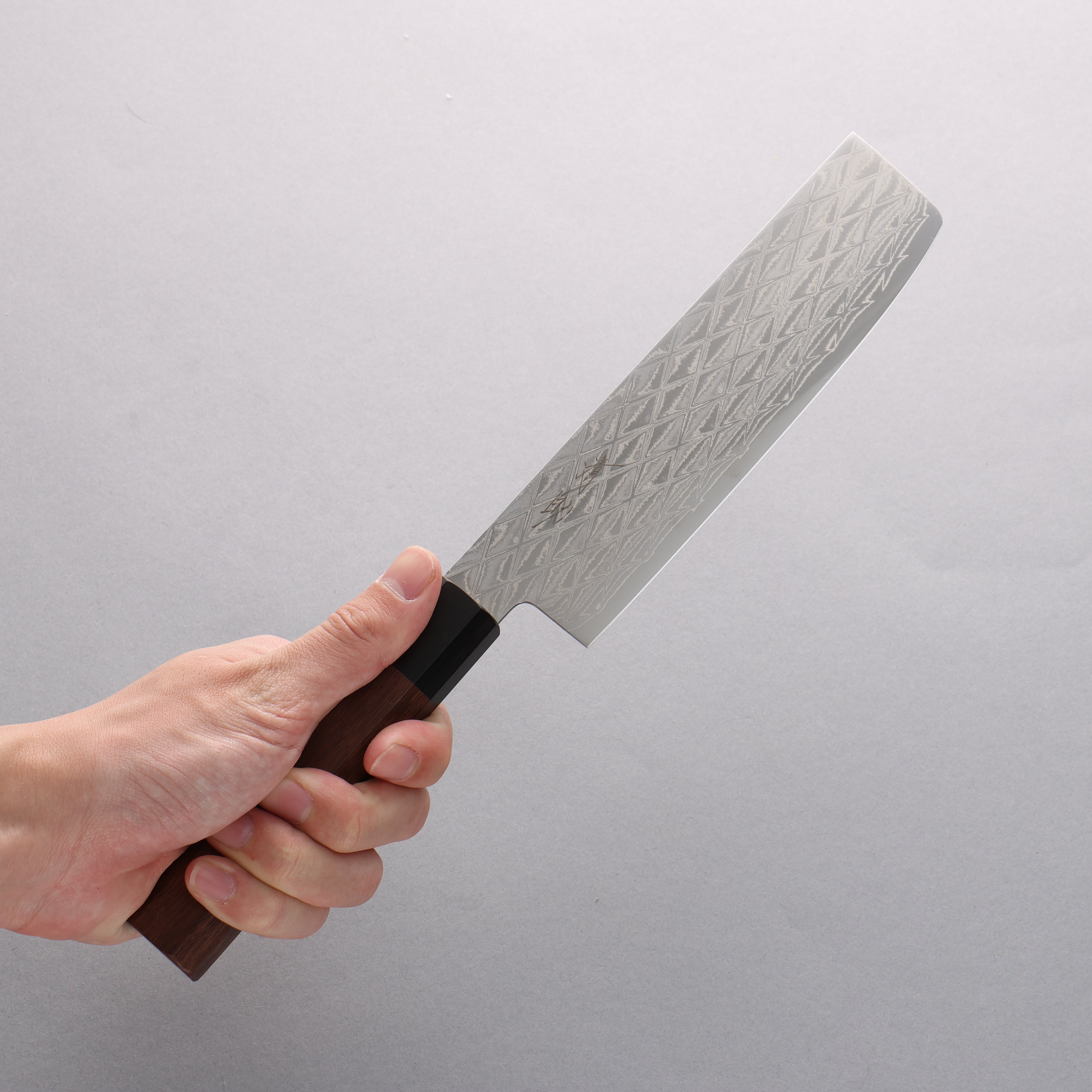 Seisuke AUS10 Mirror Crossed Usuba 160mm Shitan (ferrule: Black Pakka wood) Handle - Japanny - Best Japanese Knife