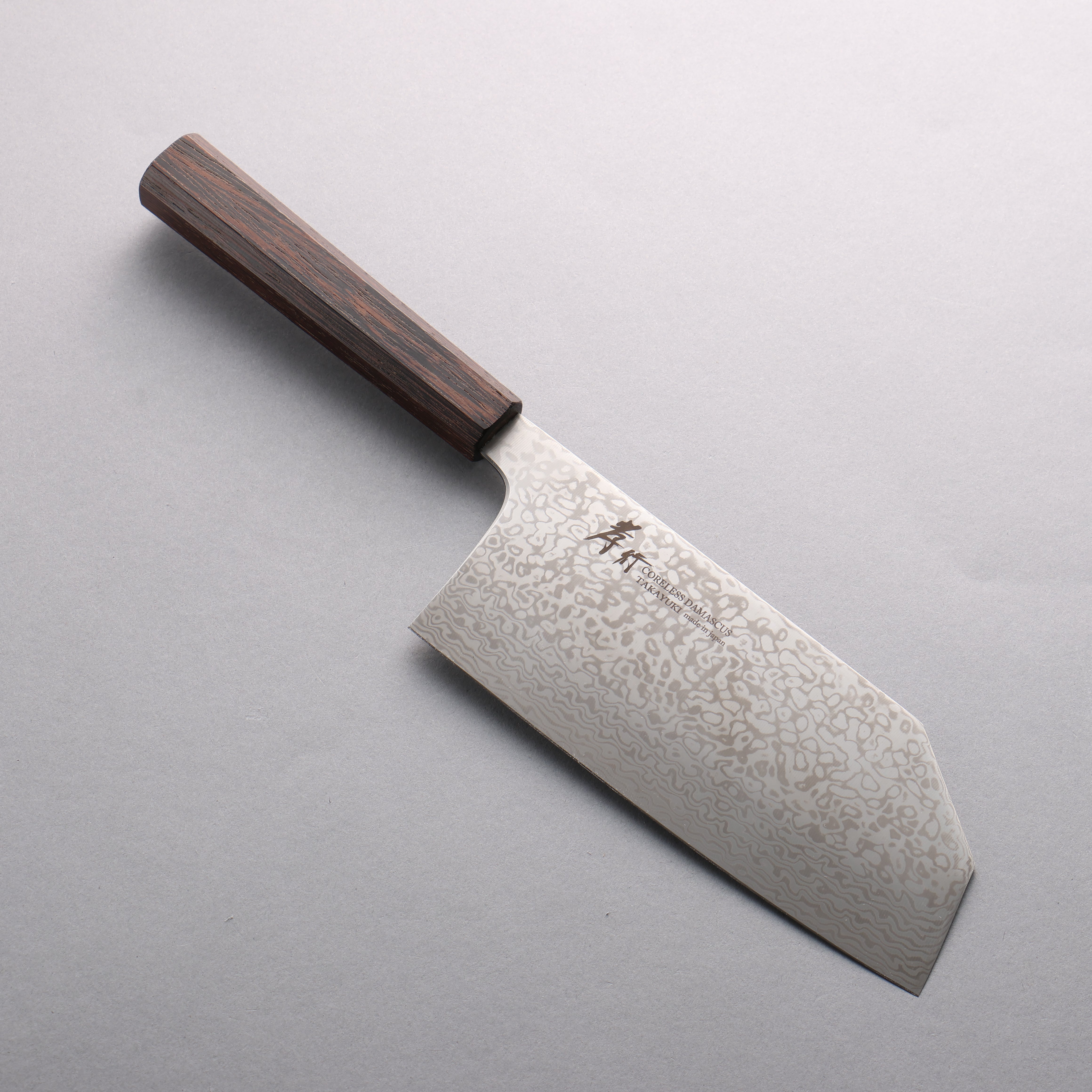 Sakai Takayuki Coreless Damascus Bunka (wide) 180mm Wenge Handle - Japanny - Best Japanese Knife