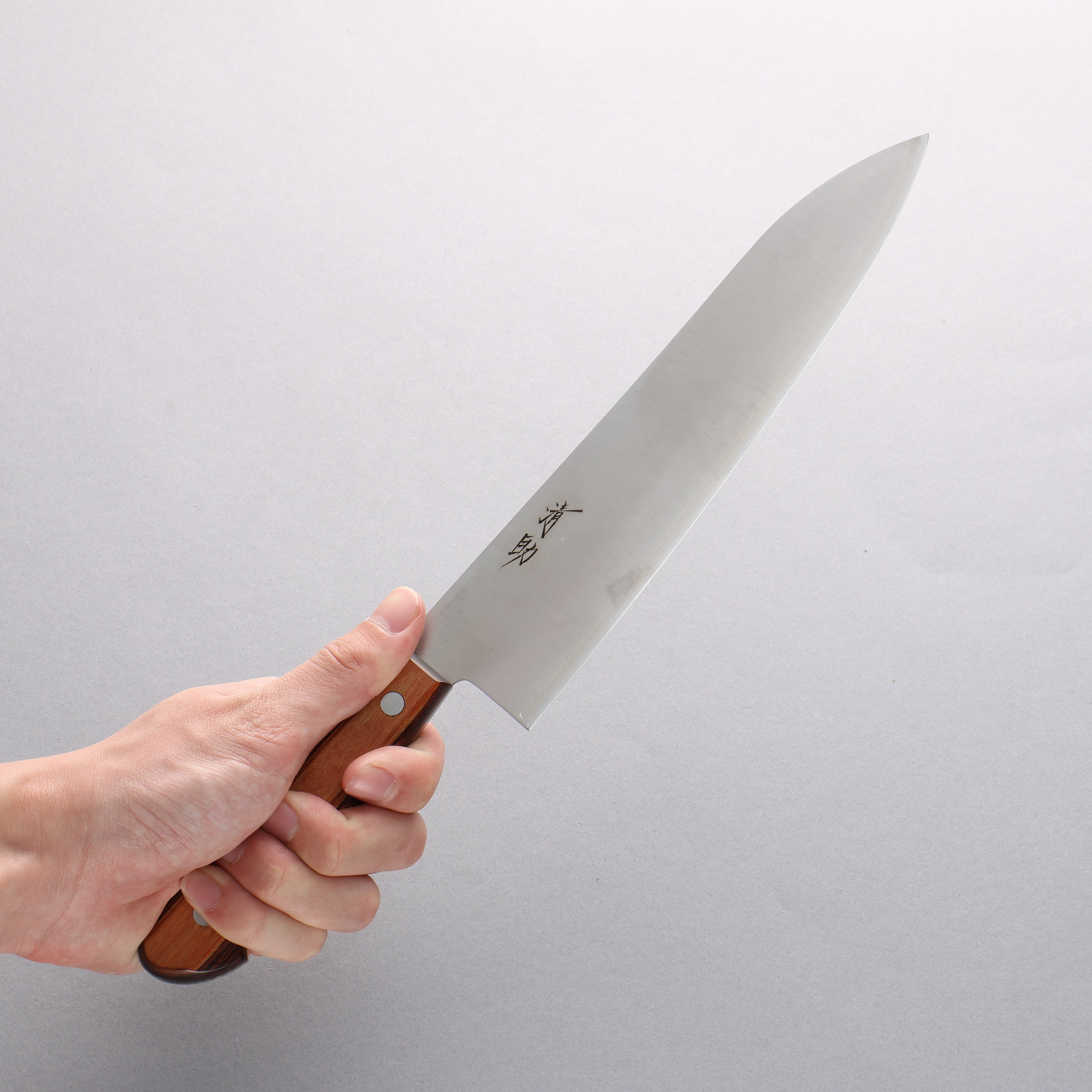 Seisuke SLD Migaki Polish Finish Gyuto 210mm Light Brown Pakka wood Handle - Japanny - Best Japanese Knife