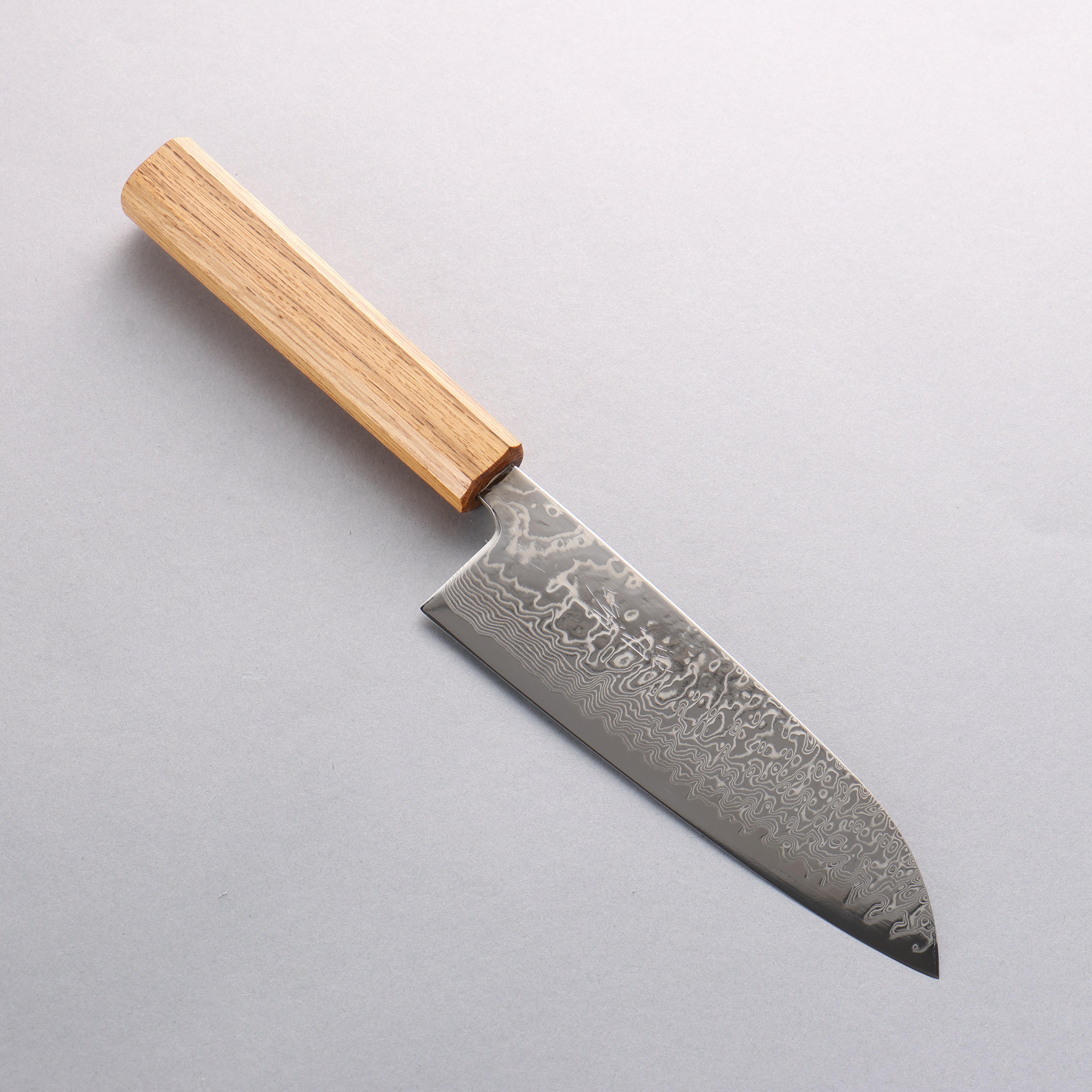 Seisuke SLD 49 Layer Damascus Santoku 165mm Oak Handle - Japanny - Best Japanese Knife