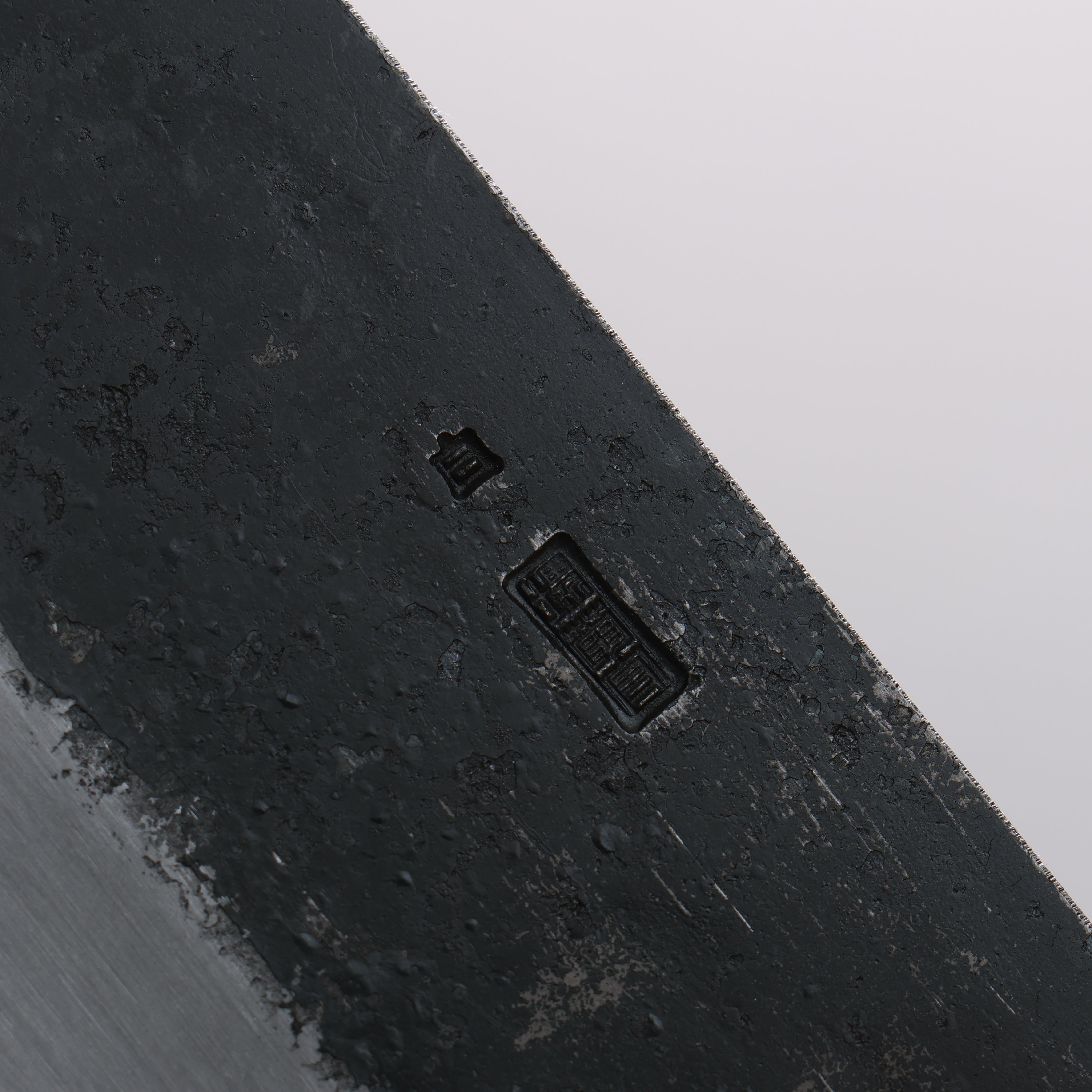 Kikuzuki White Steel No.2 Black Finished Nakiri 180mm Magnolia Handle - Japanny - Best Japanese Knife