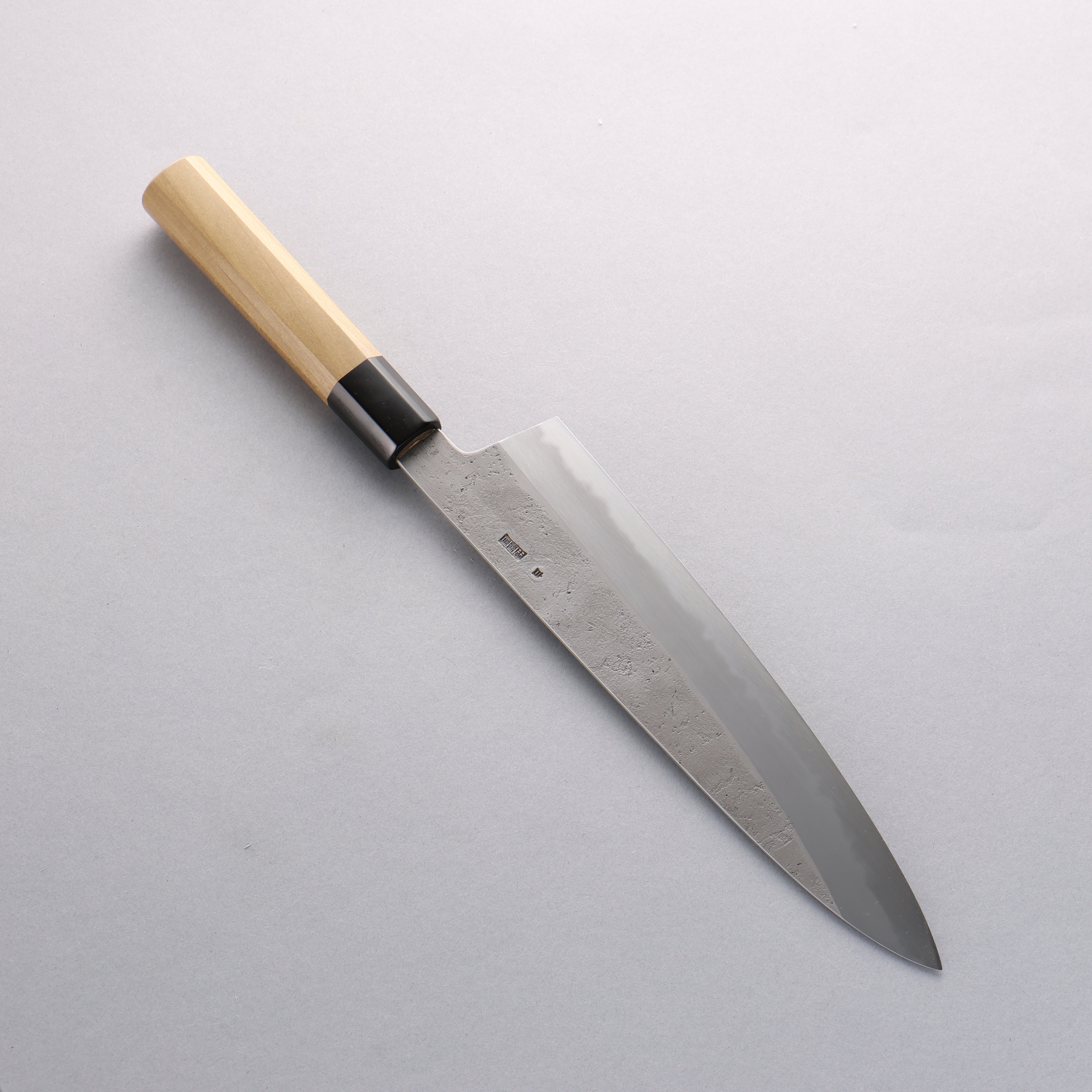 Kikuzuki White Steel No.2 Nashiji Gyuto 240mm Magnolia Handle - Japanny - Best Japanese Knife