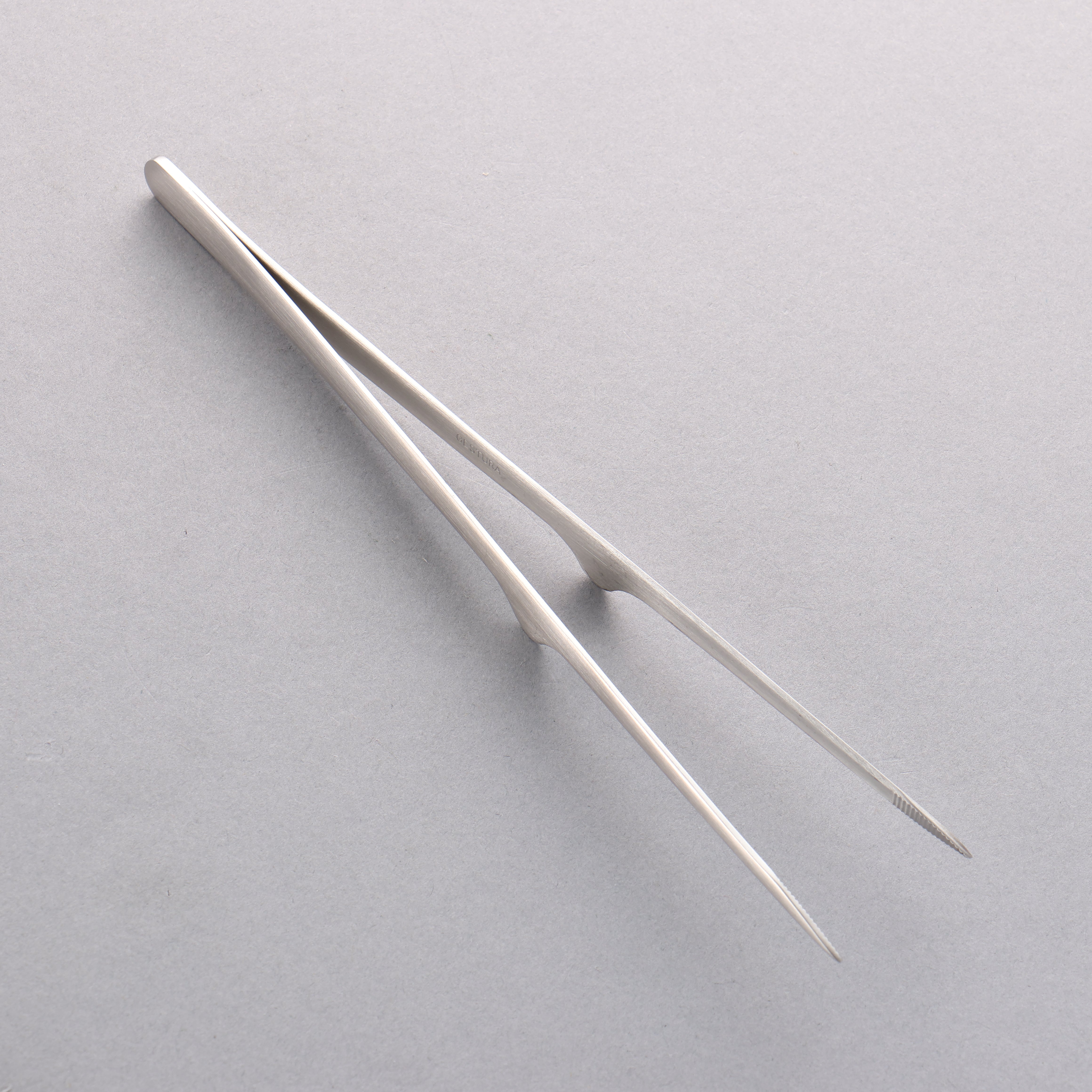Gestura Silver metal Tongs 200mm - Japanny - Best Japanese Knife