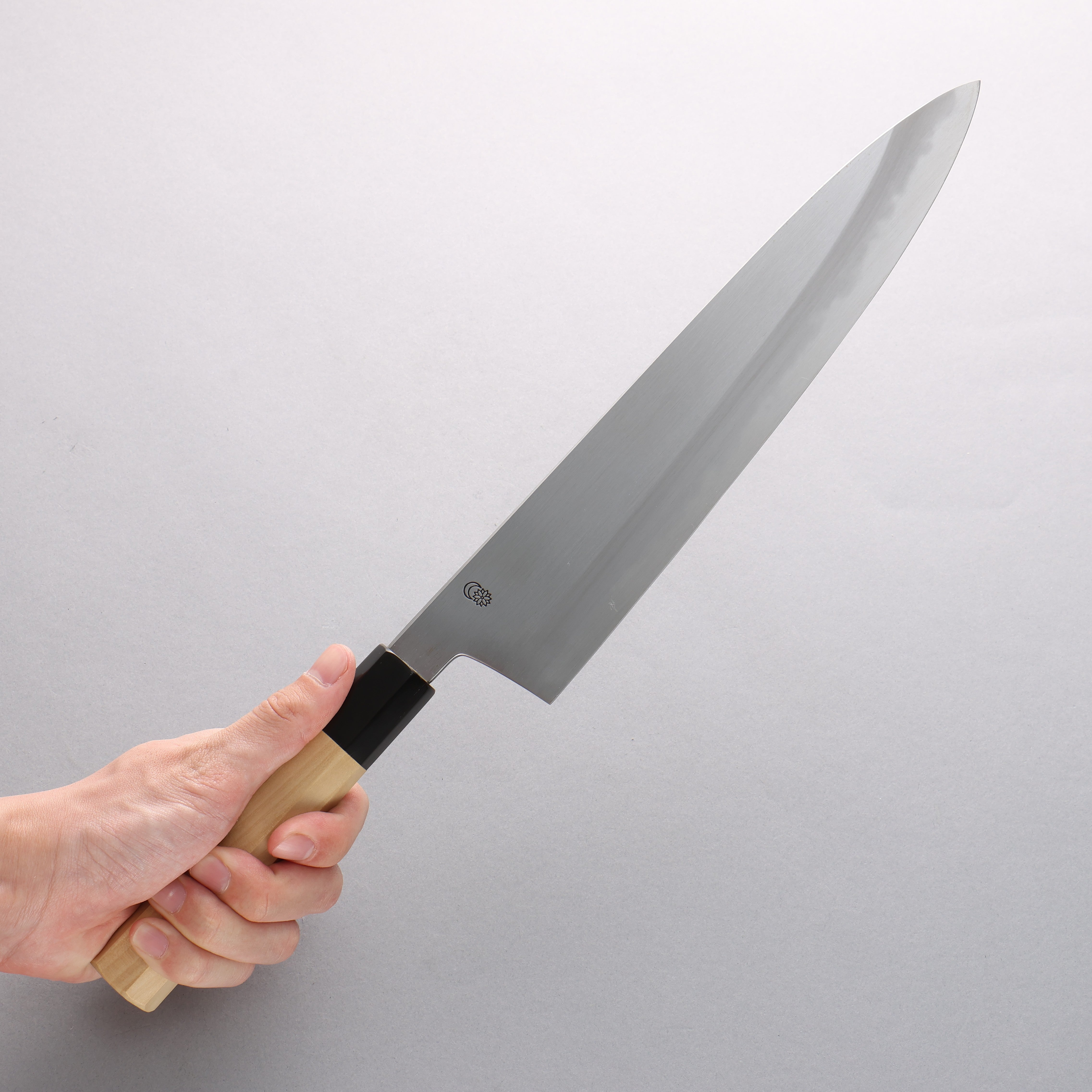 Kikuzuki White Steel No.2 Kasumitogi Gyuto 270mm Magnolia Handle - Japanny - Best Japanese Knife