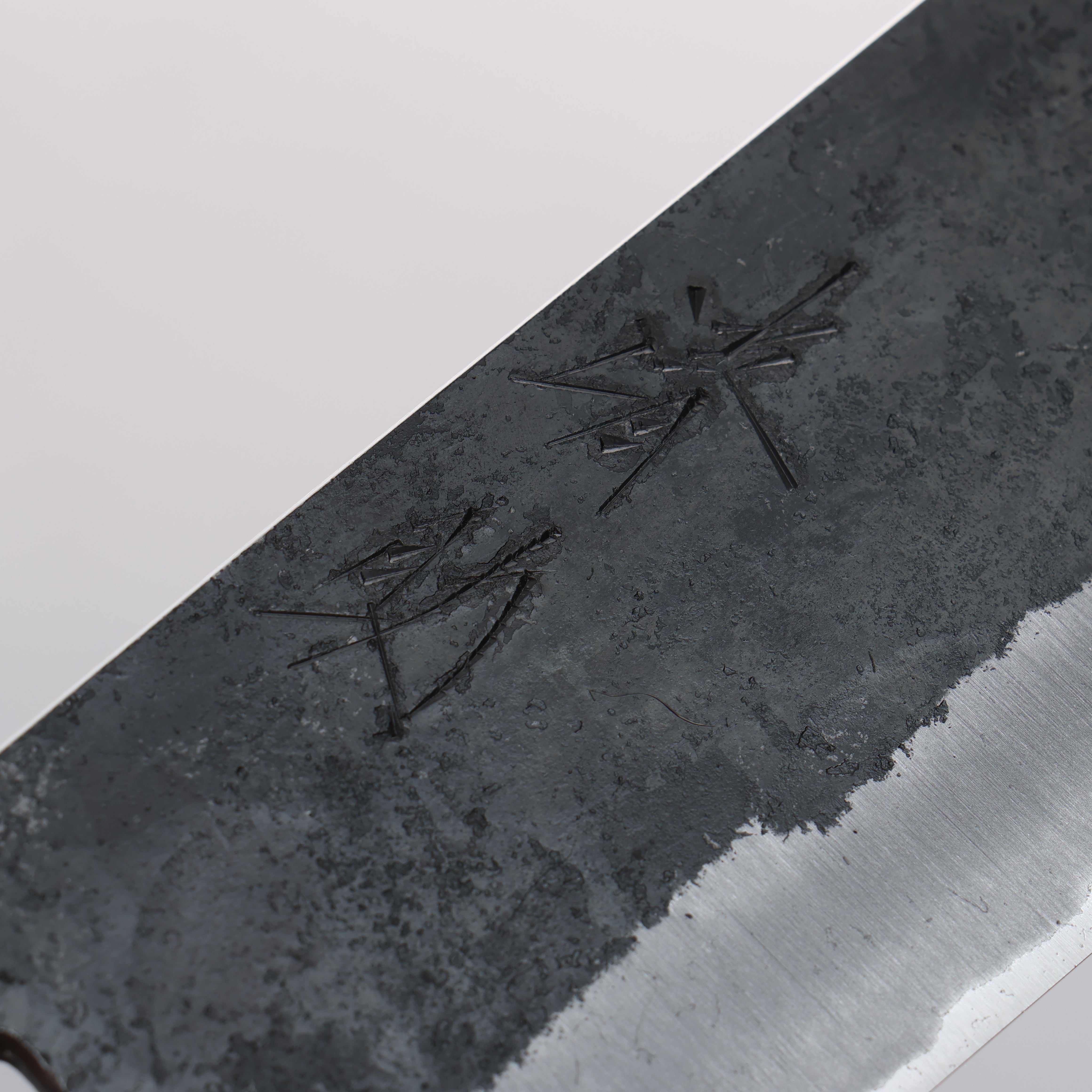 Seisuke Kurumi Blue Steel Kurouchi Usuba 165mm Walnut (With Double Red Pakka wood) Handle - Japanny - Best Japanese Knife