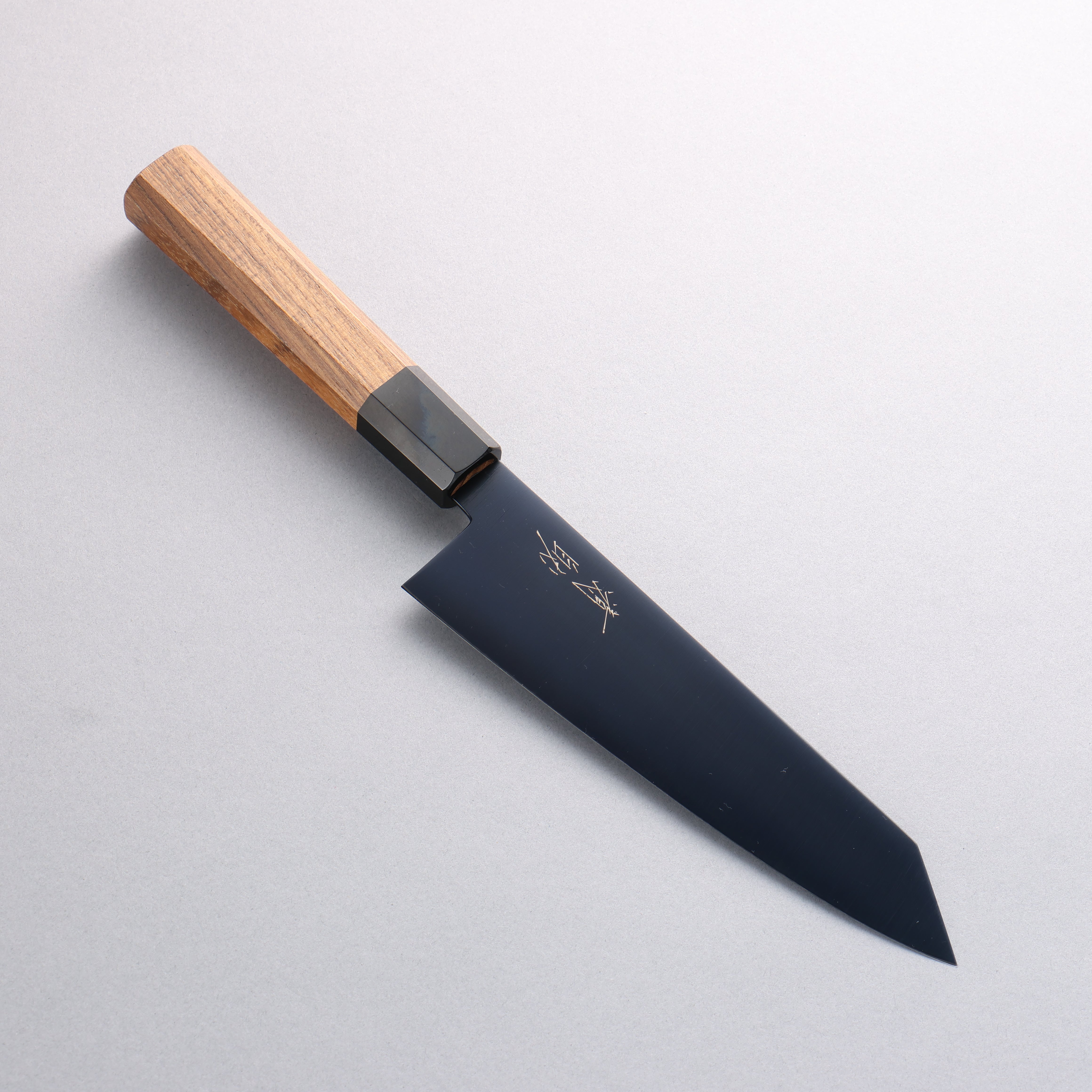 Seisuke SK-85 Ion plating Kiritsuke Santoku 180mm Teak (ferrule: Black Plastic) Handle - Japanny - Best Japanese Knife