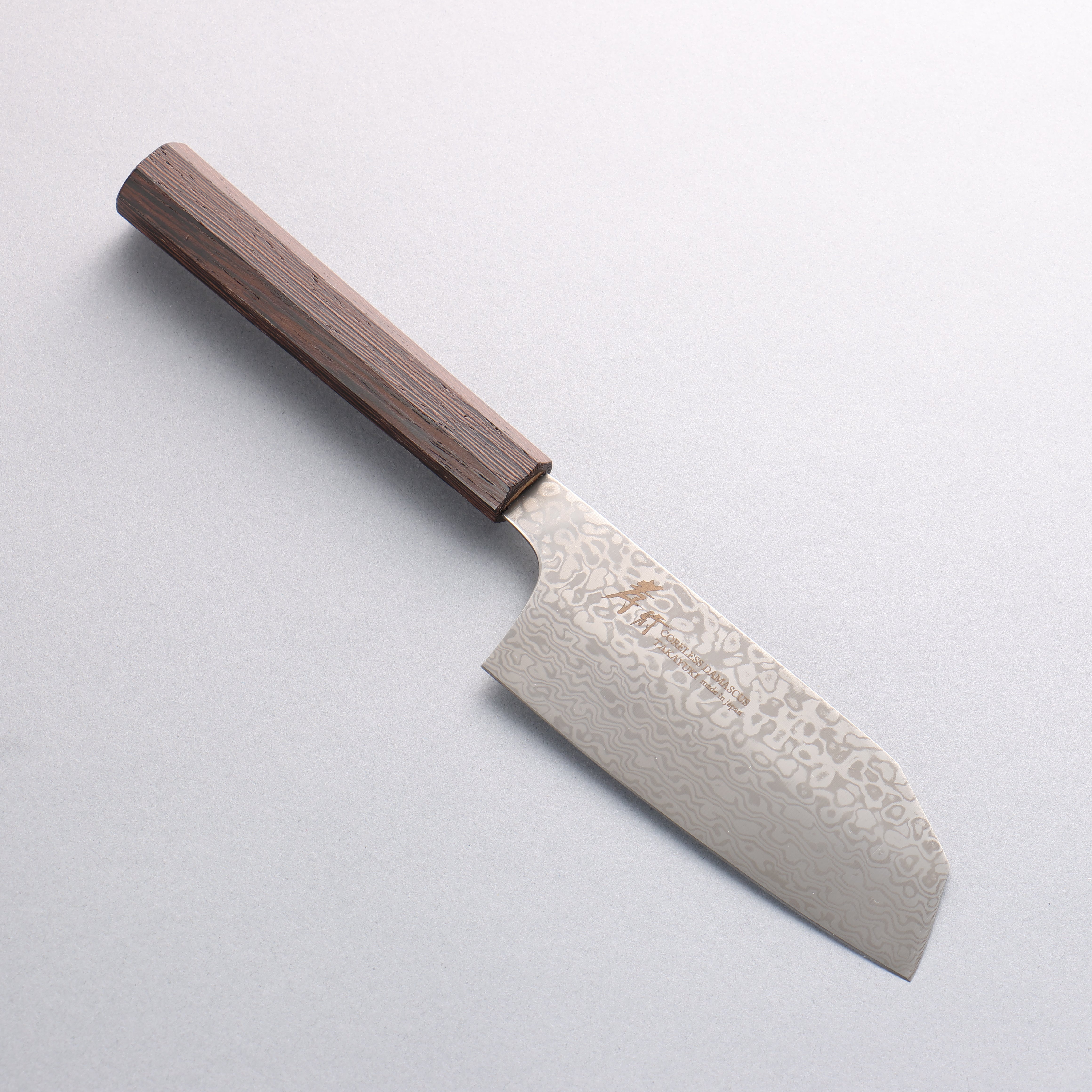Sakai Takayuki Coreless Damascus Small Bunka 135mm Wenge Handle - Japanny - Best Japanese Knife