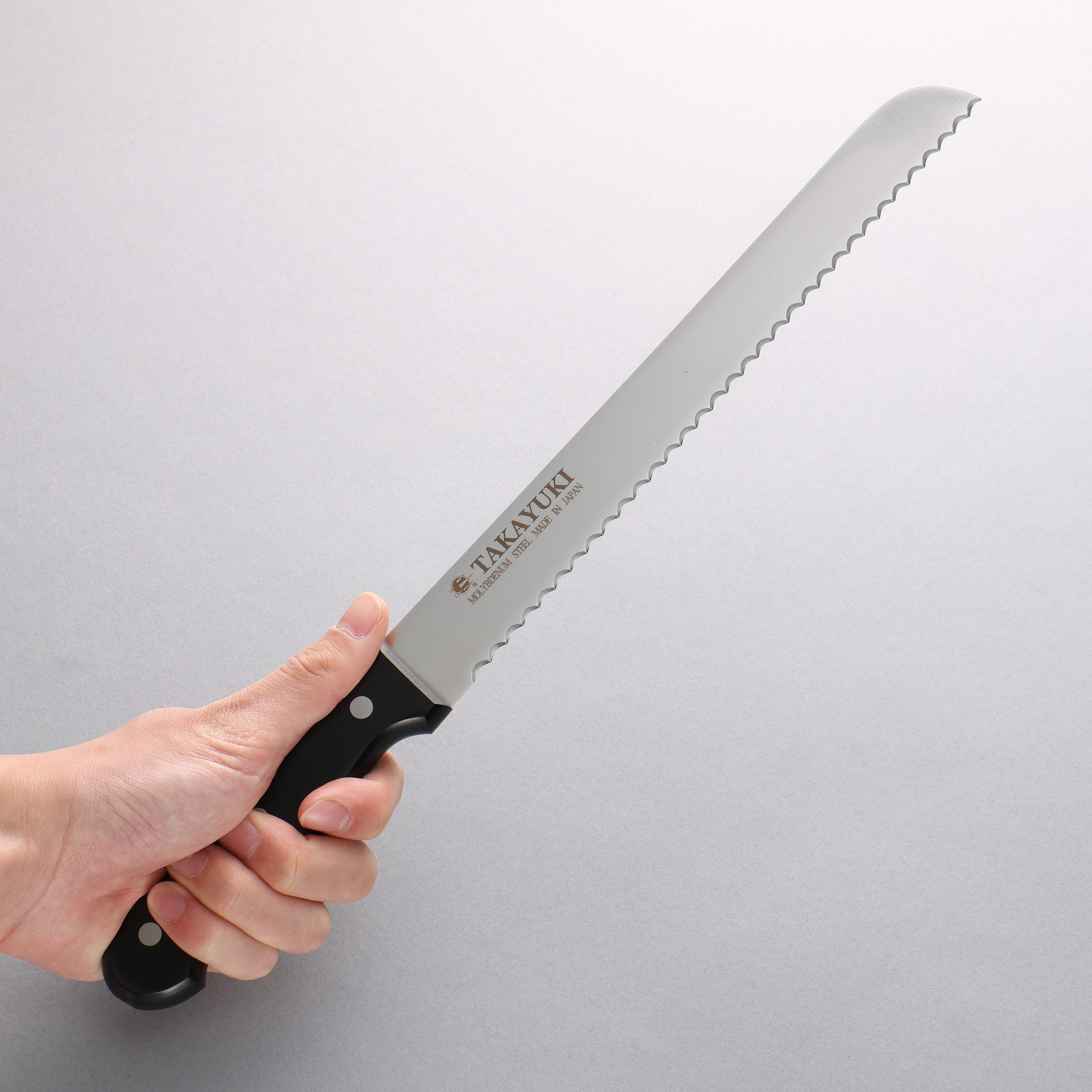 Sakai Takayuki Stainless Steel Bread Slicer 250mm - Japanny - Best Japanese Knife