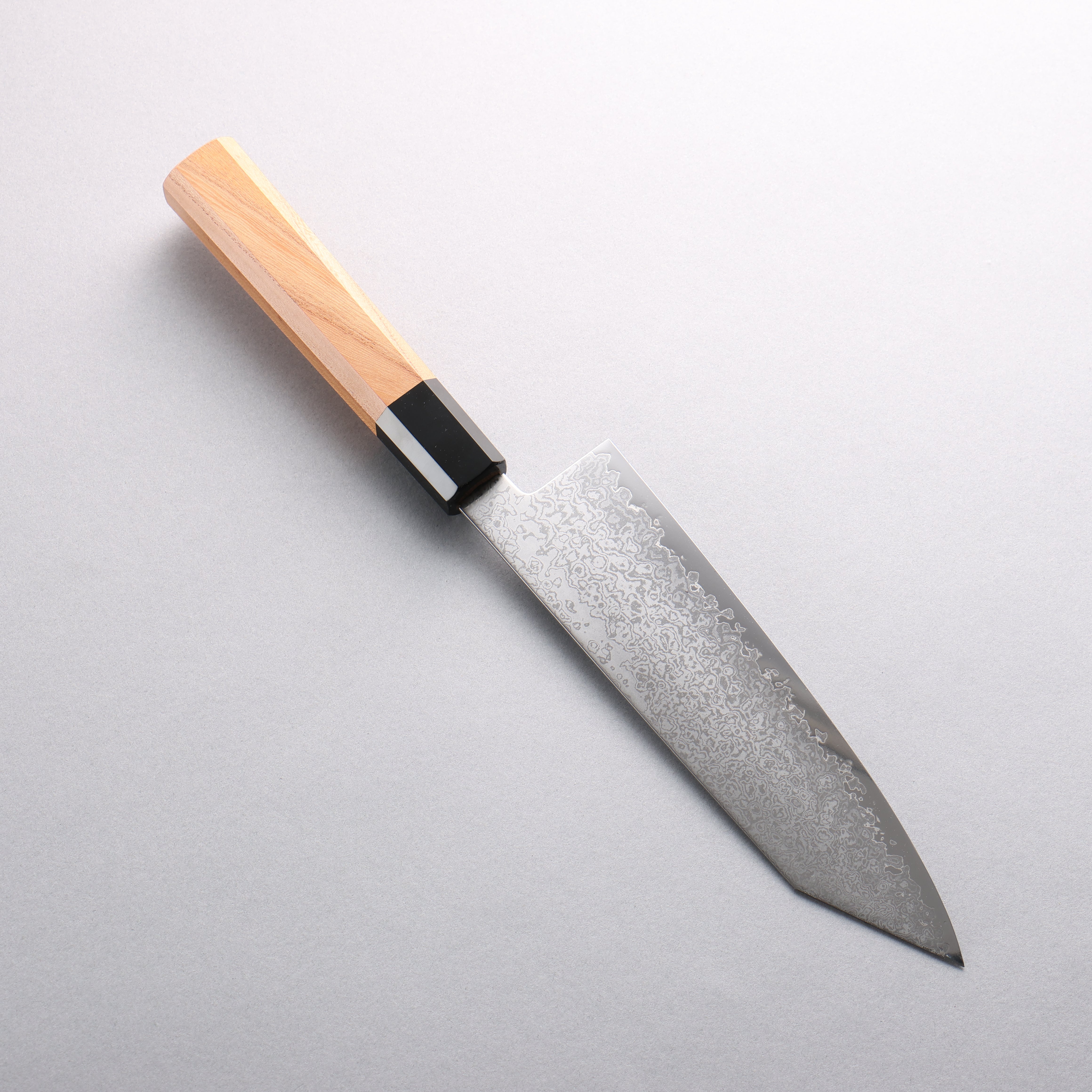Seisuke VG10 Damascus Kiritsuke Santoku 180mm Keyaki (Japanese Elm) Handle - Japanny - Best Japanese Knife