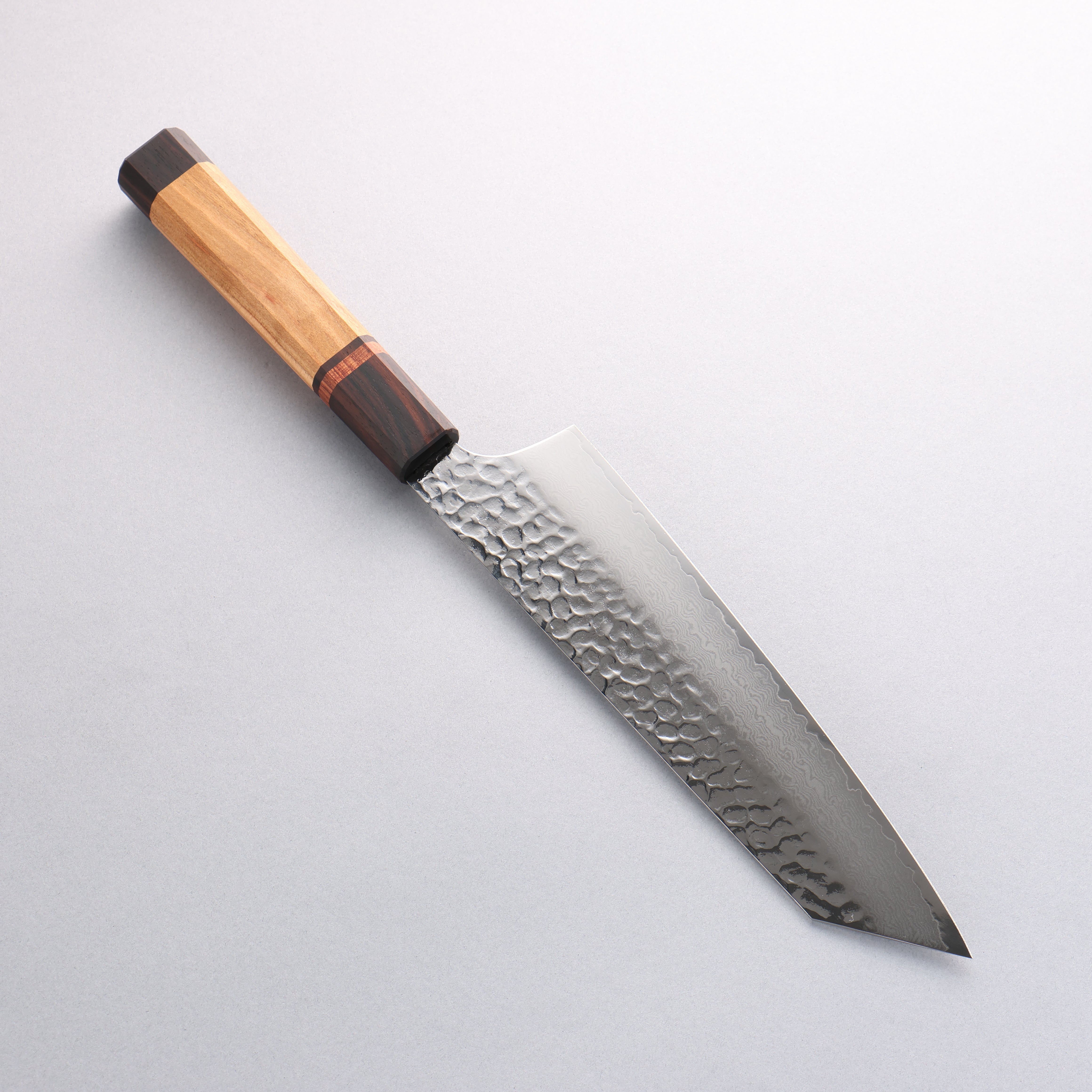 Sakai Takayuki VG10 33 Layer Damascus Kengata Gyuto 190mm Mountain cherry (12 sided) Handle - Japanny - Best Japanese Knife