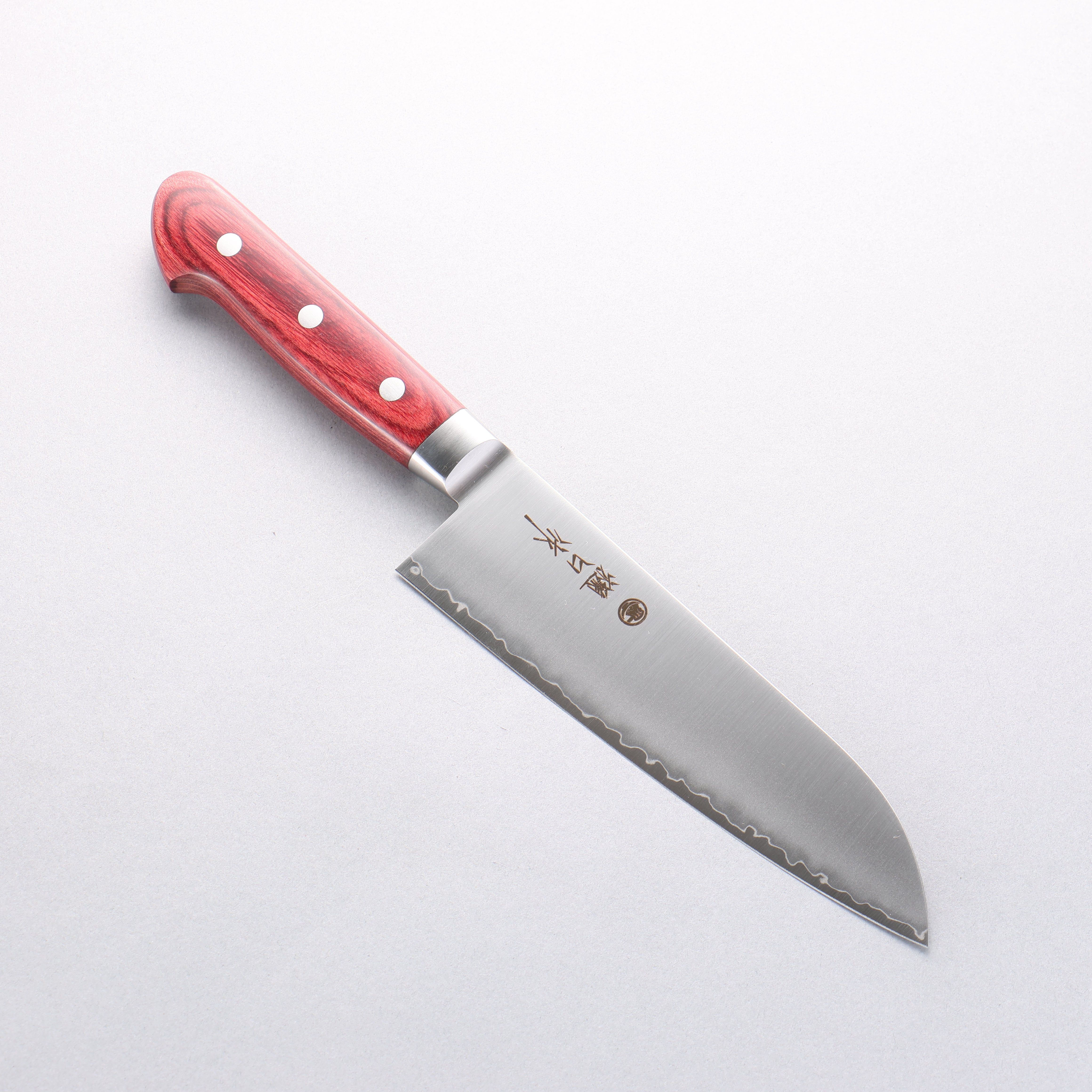 Higuchi SG2 Santoku 180mm Red Pakka wood Handle - Japanny - Best Japanese Knife