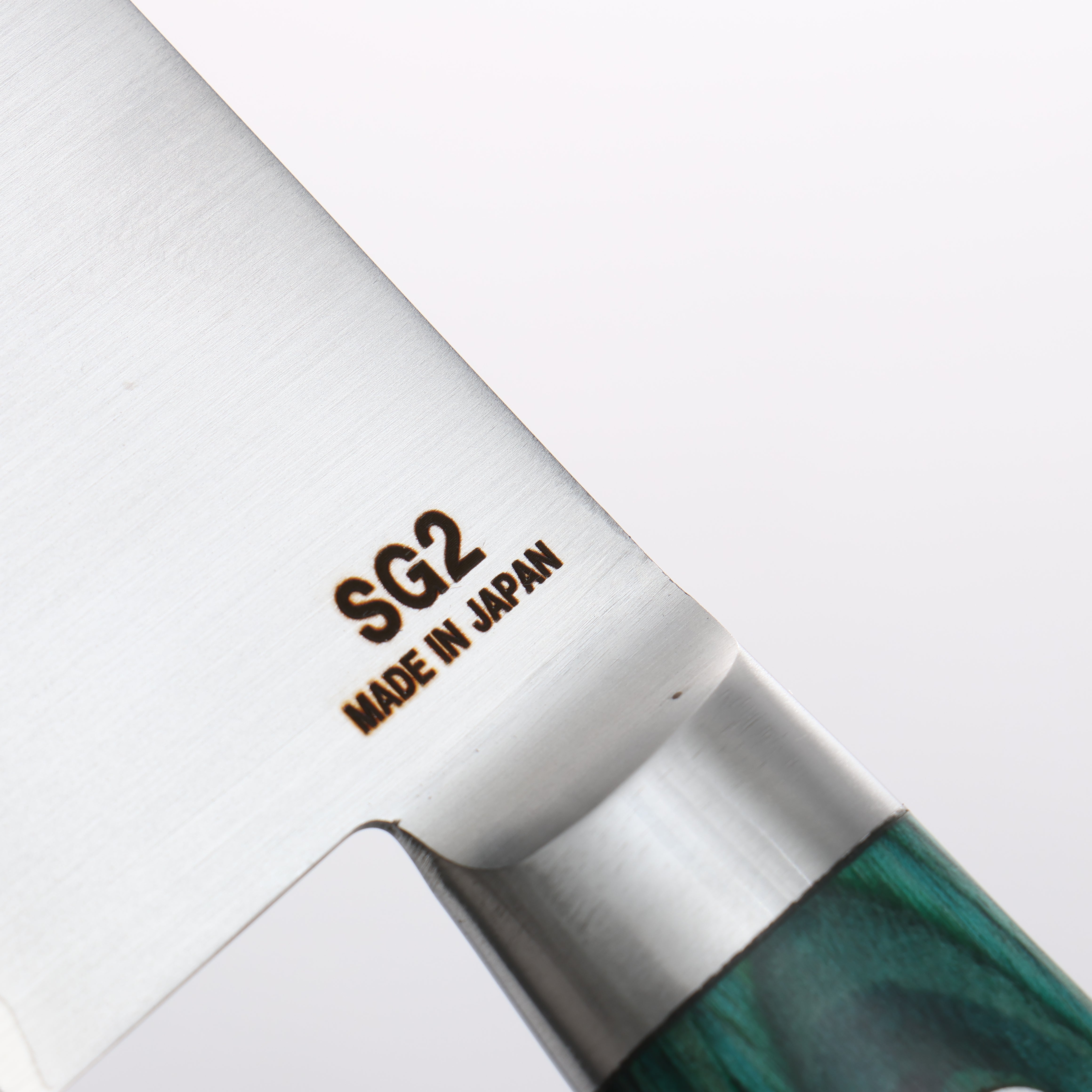 Higuchi SG2 Santoku 180mm Green Pakka wood Handle - Japanny - Best Japanese Knife