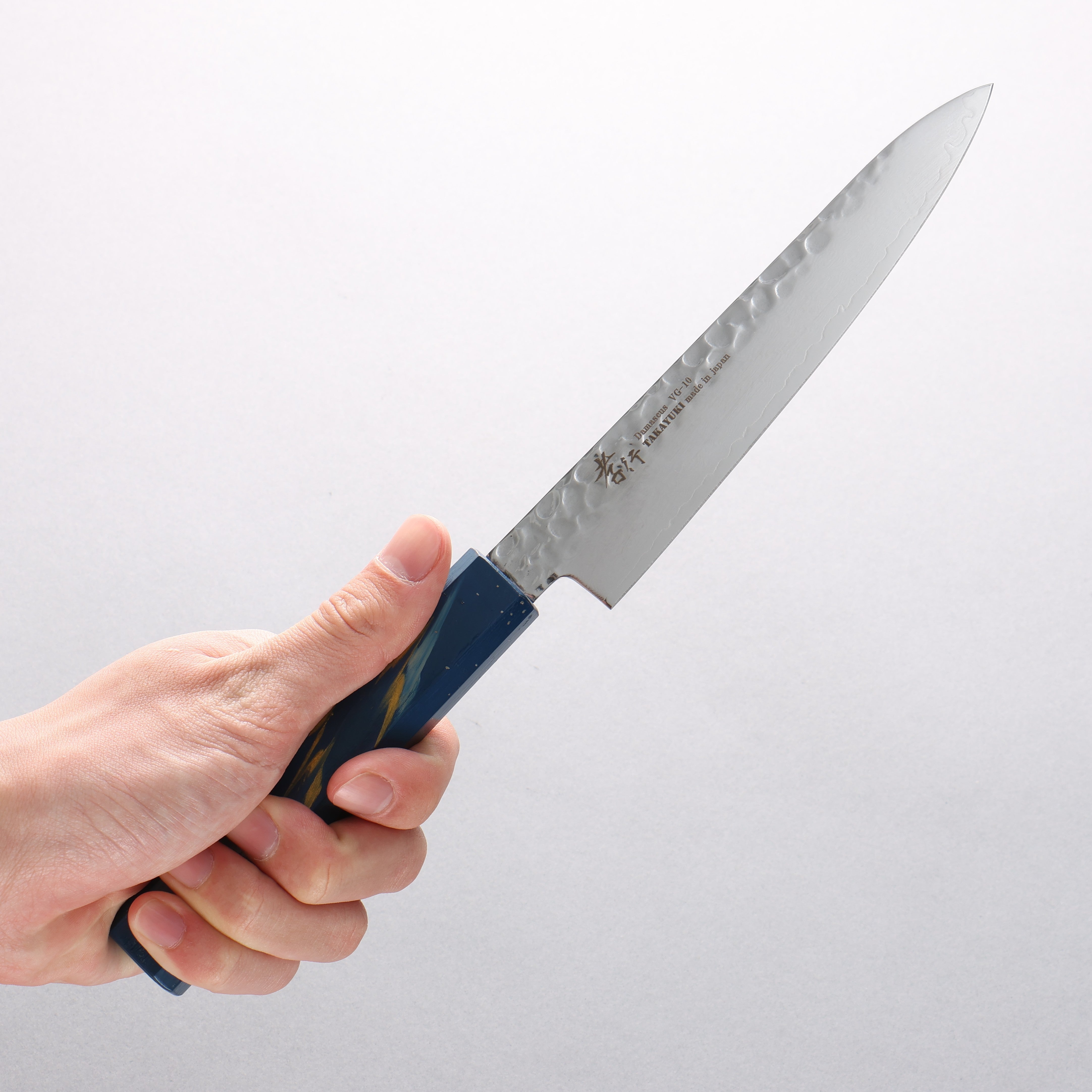 Sakai Takayuki VG10 33 Layer Damascus Petty-Utility 150mm Live oak Lacquered (Saiseki) Handle - Japanny - Best Japanese Knife