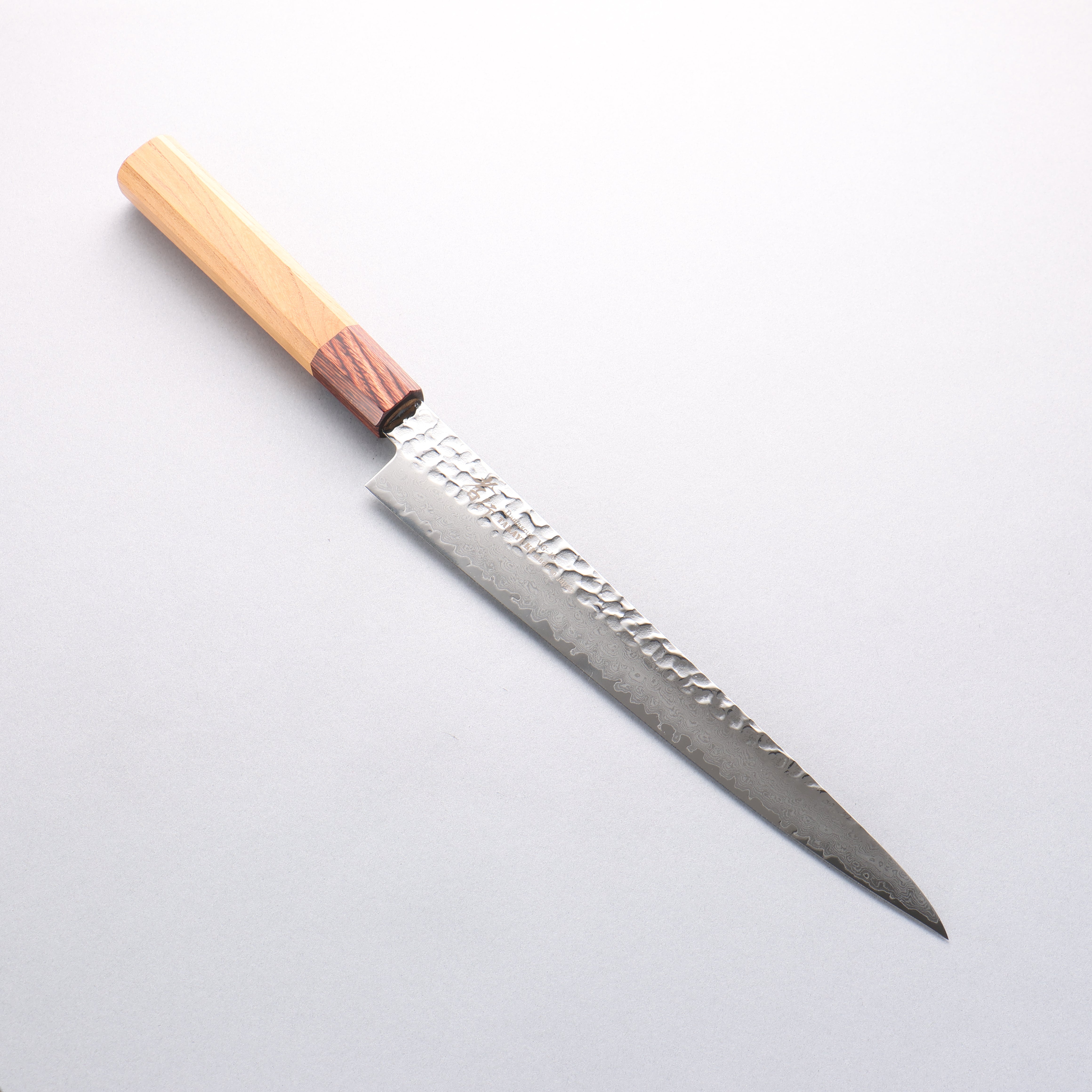 Sakai Takayuki VG10 33 Layer Damascus Sujihiki 240mm Keyaki (Japanese Elm) Handle - Japanny - Best Japanese Knife