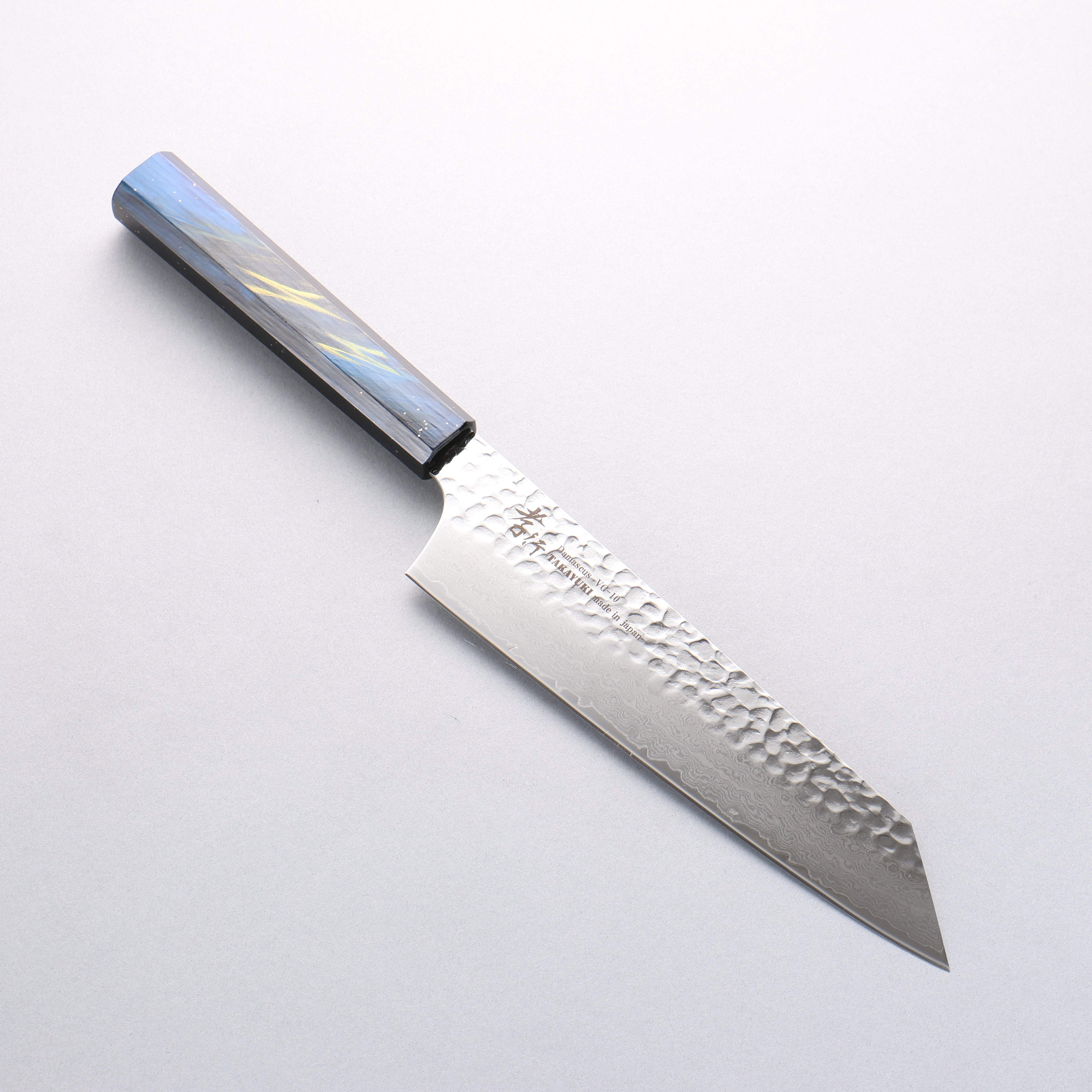 Sakai Takayuki VG10 33 Layer Damascus Kengata Gyuto 190mm Live oak Lacquered (Saiu) Handle - Japanny - Best Japanese Knife