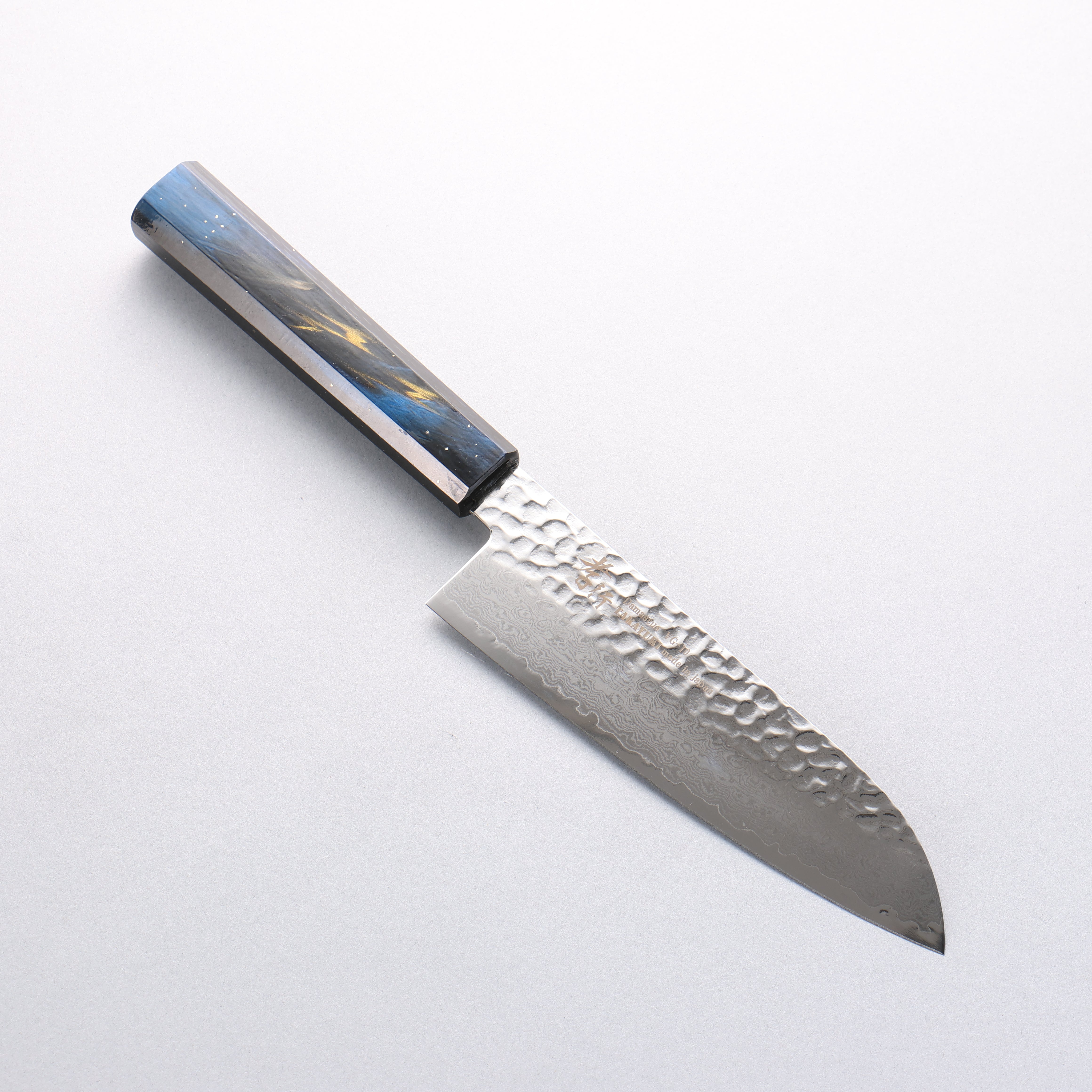 Sakai Takayuki VG10 33 Layer Damascus Santoku 170mm Live oak Lacquered (Saiu) Handle - Japanny - Best Japanese Knife