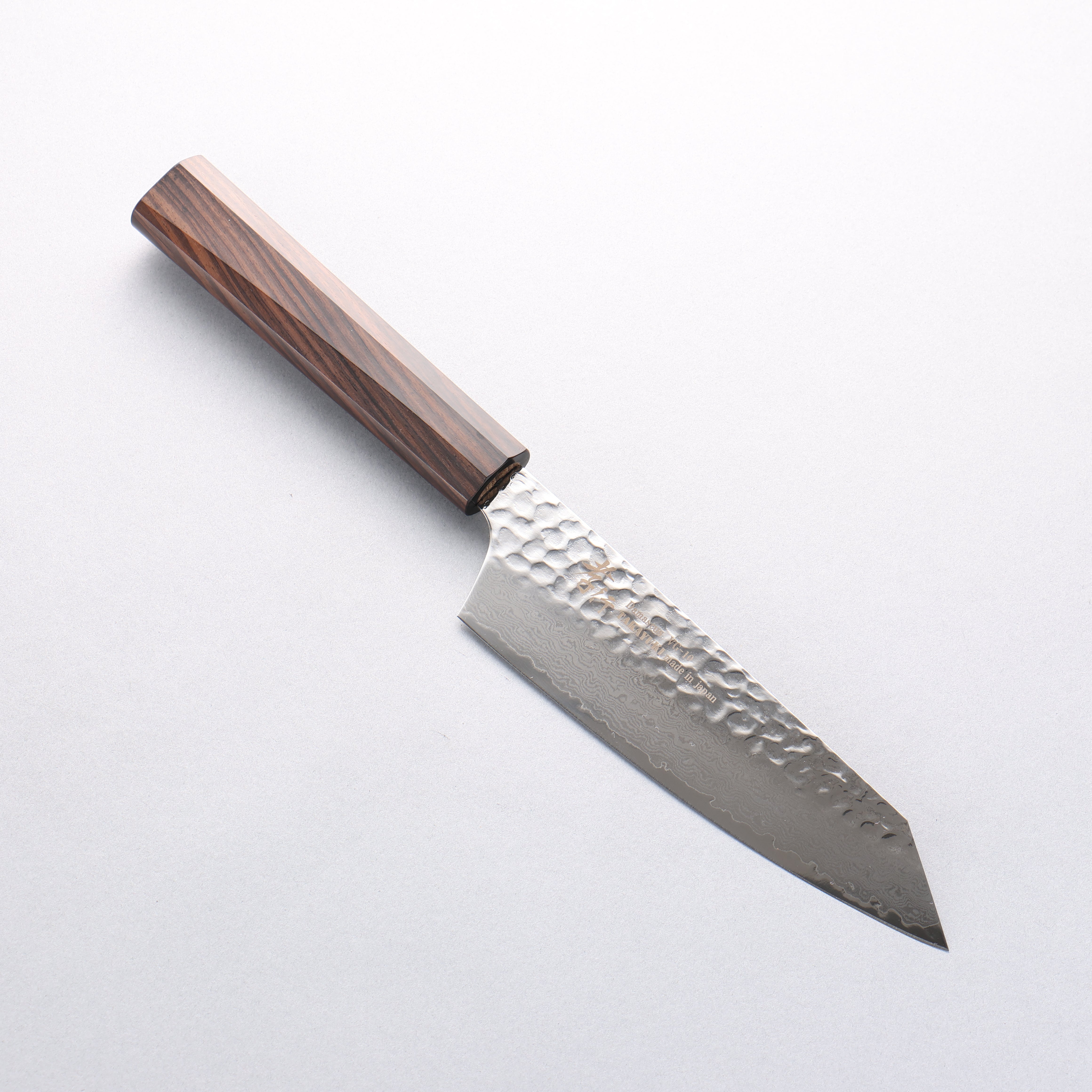 Sakai Takayuki VG10 33 Layer Damascus Kiritsuke Santoku 160mm Ebony(6 sided teardrop) Handle - Japanny - Best Japanese Knife