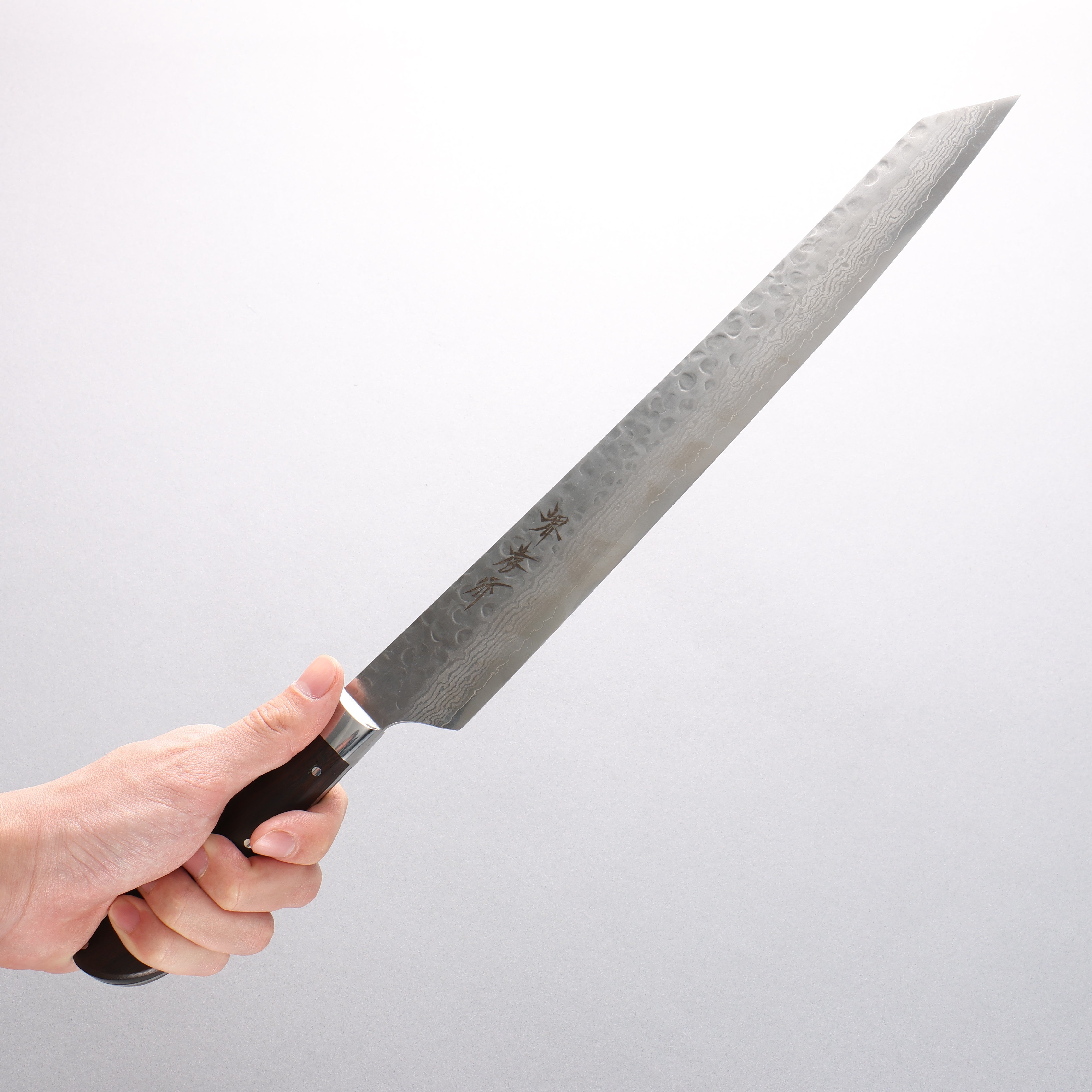 Sakai Takayuki VG10 33 Layer Damascus Kiritsuke Yanagiba 270mm Desert Ironwood(Sugihara model) Handle - Japanny - Best Japanese Knife