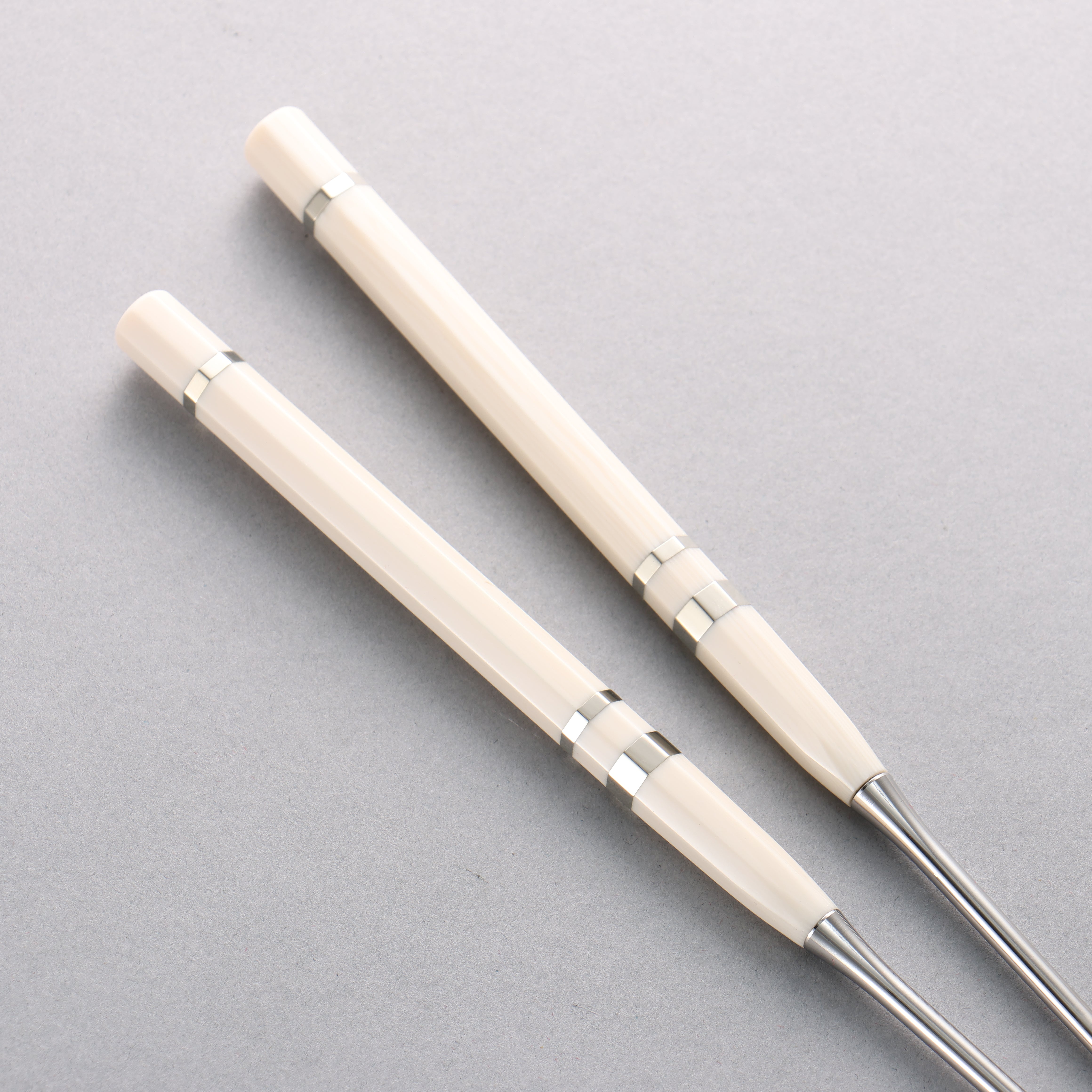 Stainless Steel Moribashi Imitation Ivory Handle 165mm - Japanny - Best Japanese Knife