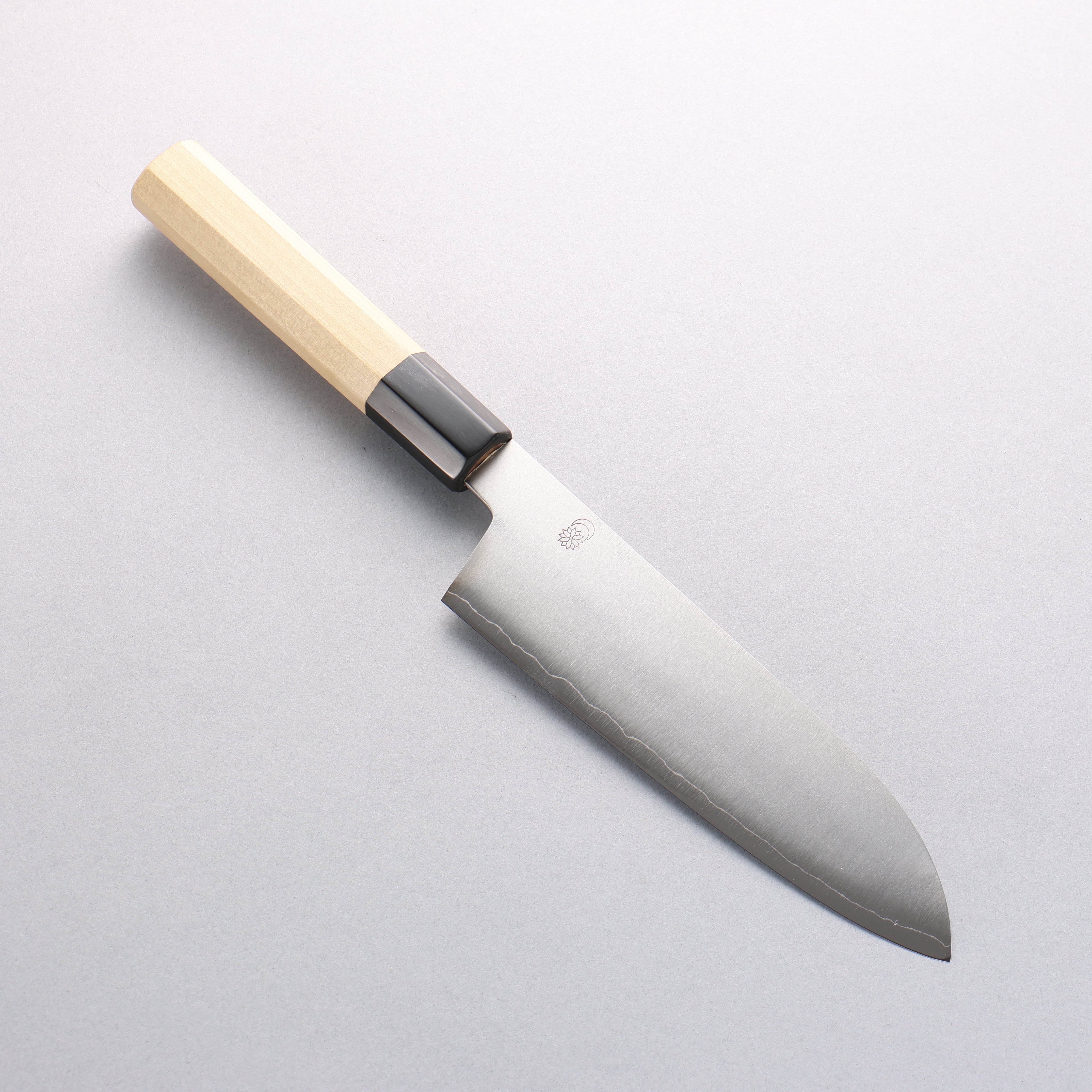 Kikuzuki Silver Steel No.3 Bokashi Santoku 180mm Magnolia Handle - Japanny - Best Japanese Knife