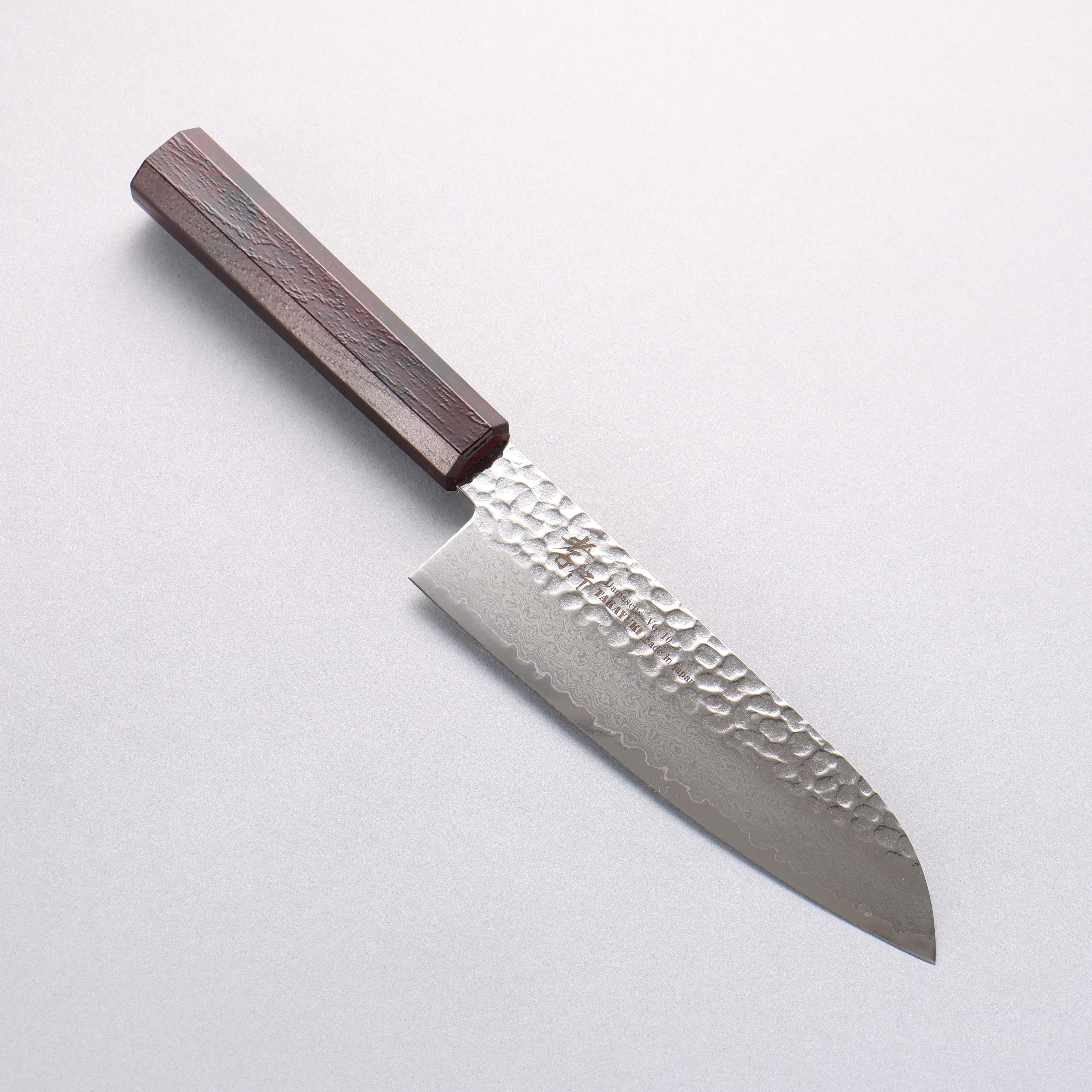 Sakai Takayuki Nanairo VG10 33 Layer Santoku 180mm ABS resin(Tortoiseshell) Handle - Japanny - Best Japanese Knife