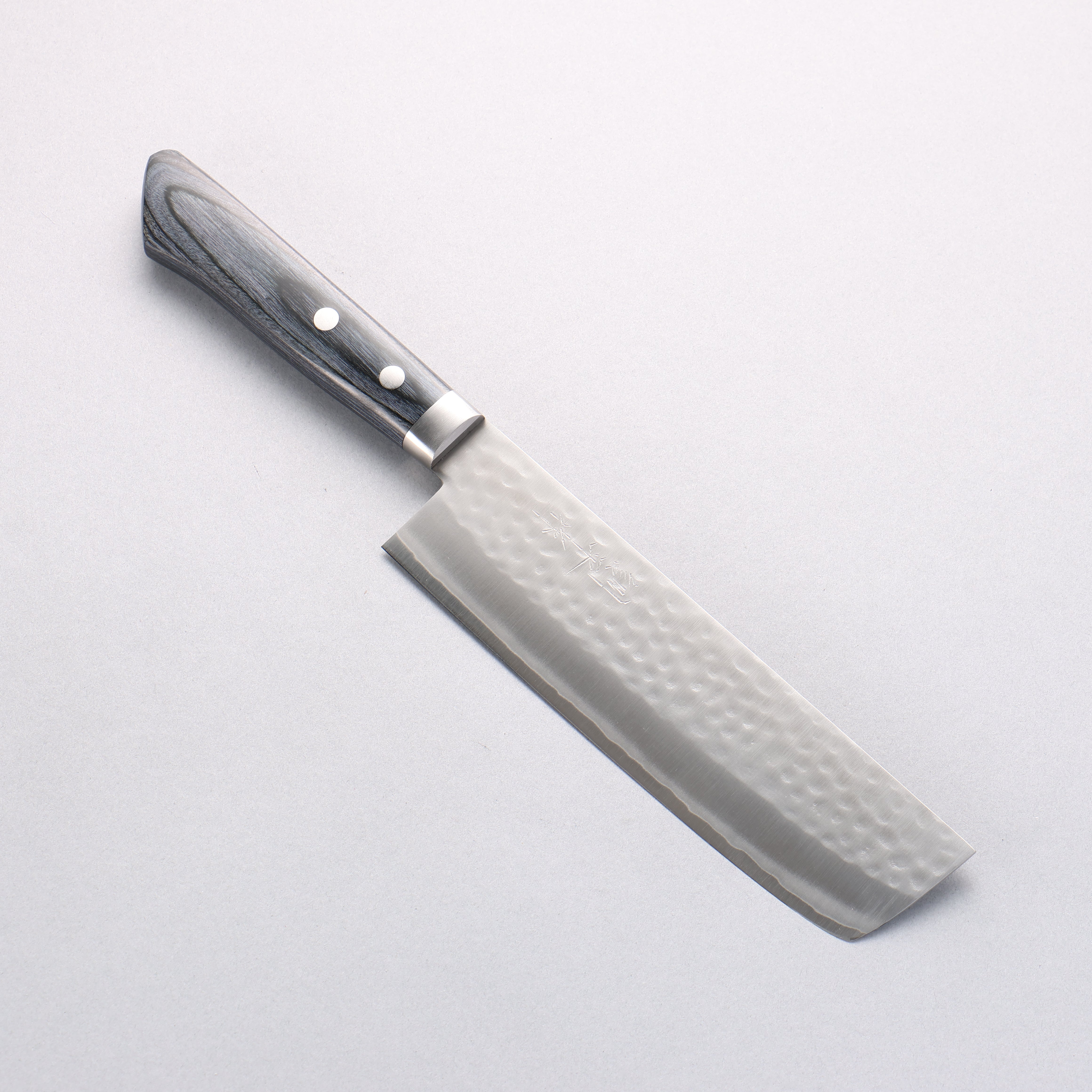 Kunihira VG1 Hammered Usuba 165mm Navy blue Pakka wood Handle - Japanny - Best Japanese Knife